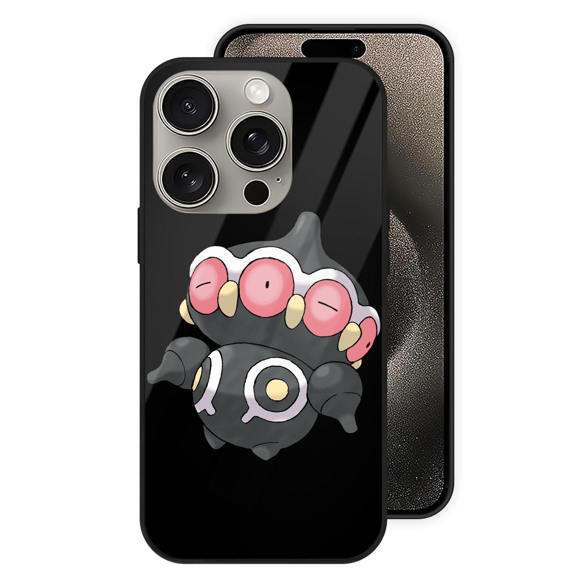 （画像用） ポケットモンスター Pokémon 【iPhone15Pro対応】スマホケース 耐衝撃＆黄変防止 背面ガラス