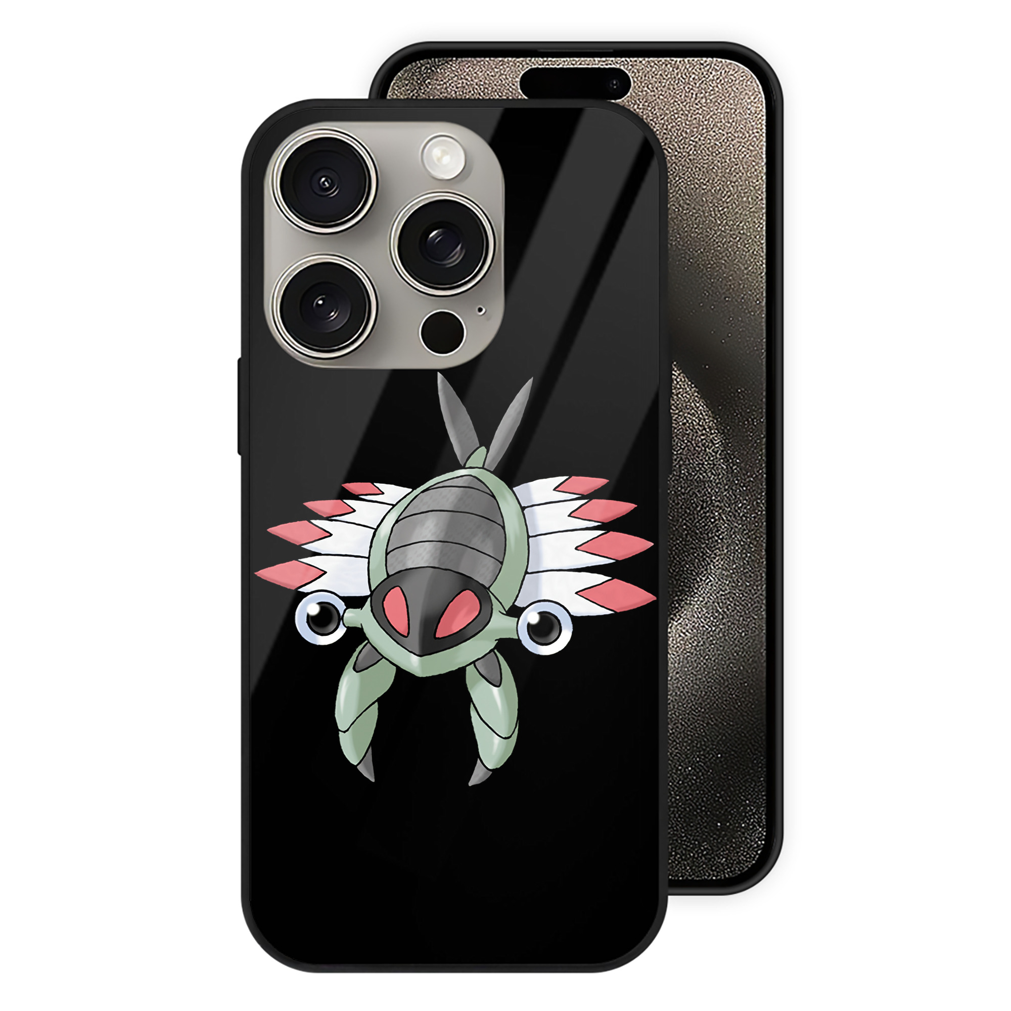 （画像用） ポケットモンスター Pokémon 【iPhone15Pro対応】スマホケース 耐衝撃＆黄変防止 背面ガラス