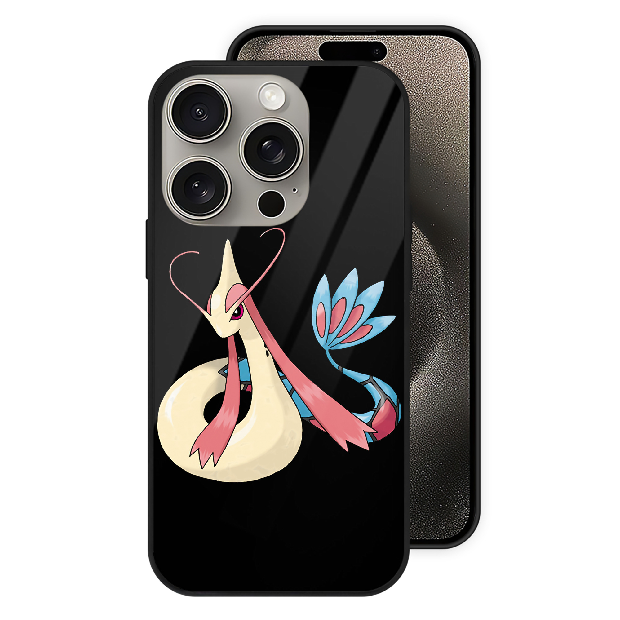 （画像用） ポケットモンスター Pokémon 【iPhone15Pro対応】スマホケース 耐衝撃＆黄変防止 背面ガラス