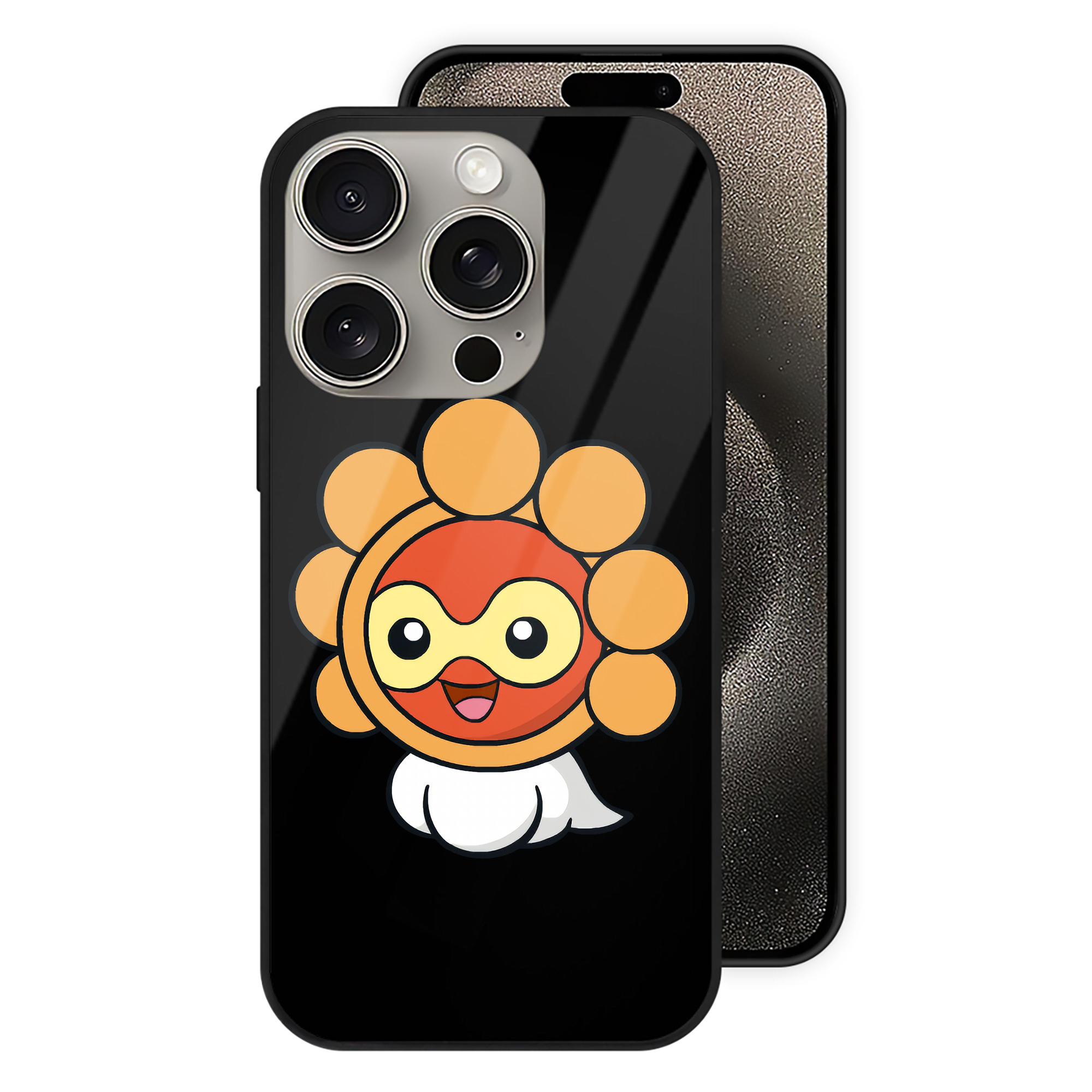 （画像用） ポケットモンスター Pokémon 【iPhone15Pro対応】スマホケース 耐衝撃＆黄変防止 背面ガラス