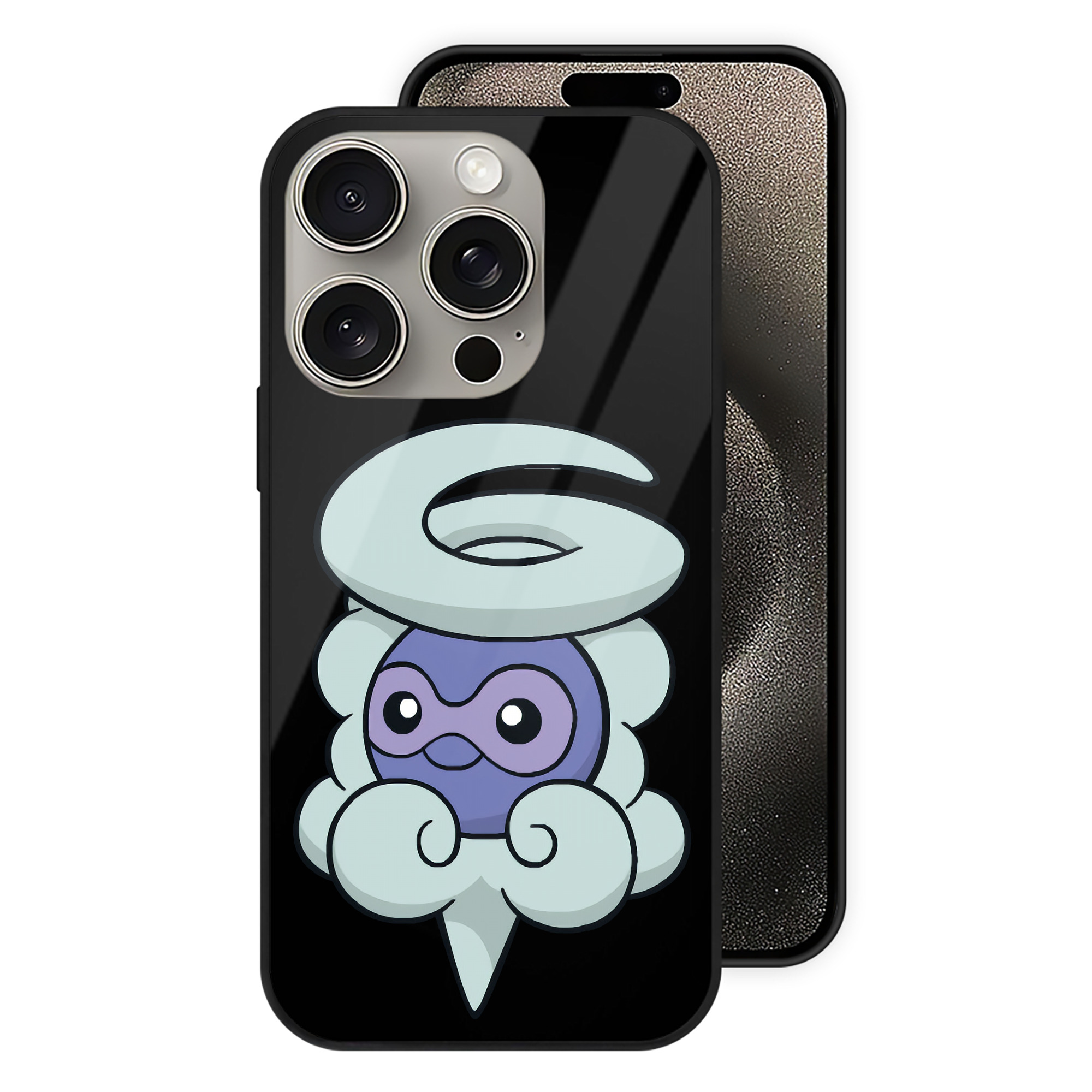 （画像用） ポケットモンスター Pokémon 【iPhone15Pro対応】スマホケース 耐衝撃＆黄変防止 背面ガラス