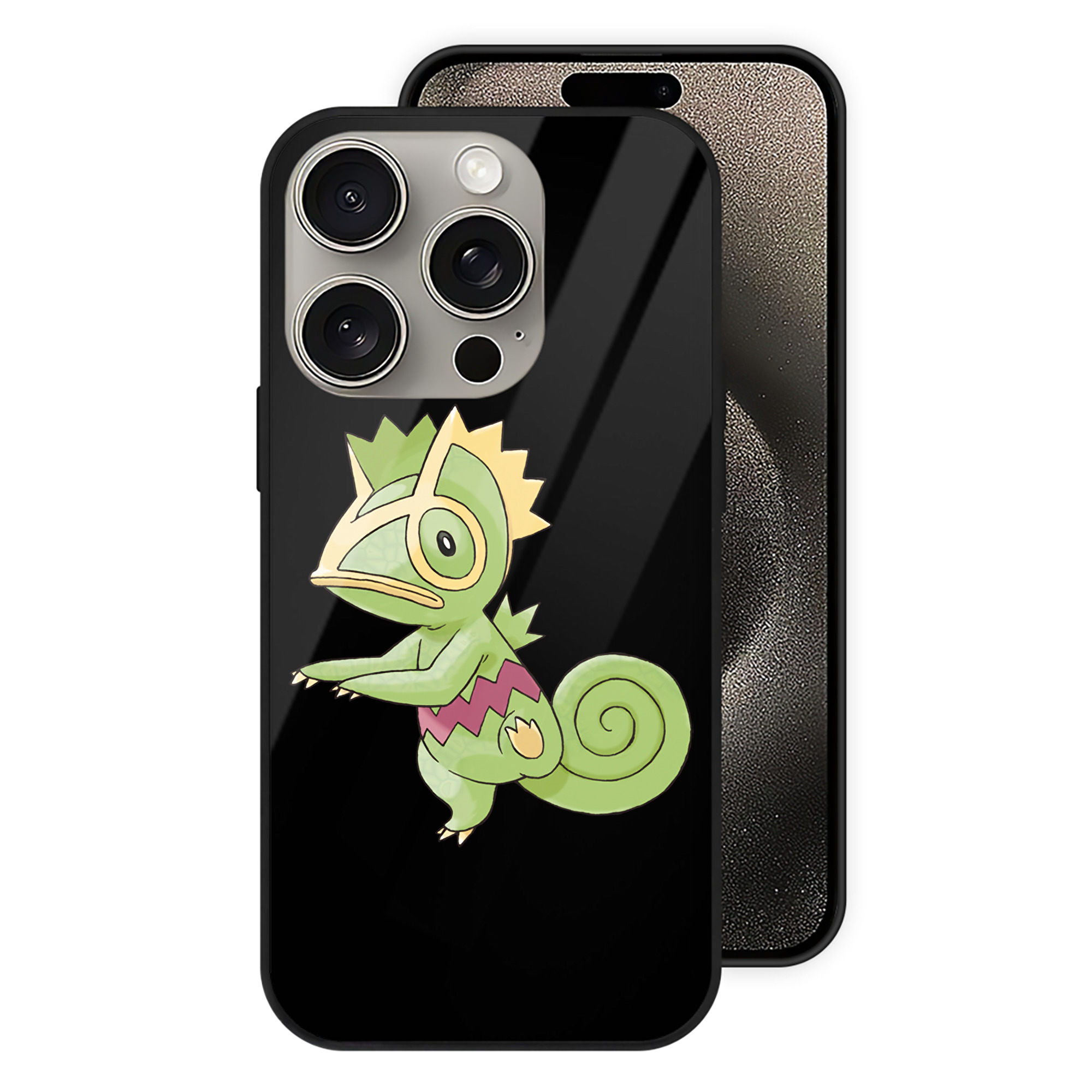（画像用） ポケットモンスター Pokémon 【iPhone15Pro対応】スマホケース 耐衝撃＆黄変防止 背面ガラス