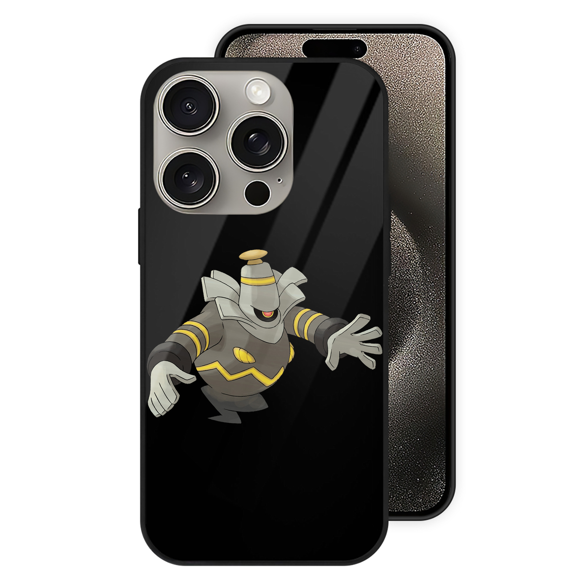 （画像用） ポケットモンスター Pokémon 【iPhone15Pro対応】スマホケース 耐衝撃＆黄変防止 背面ガラス