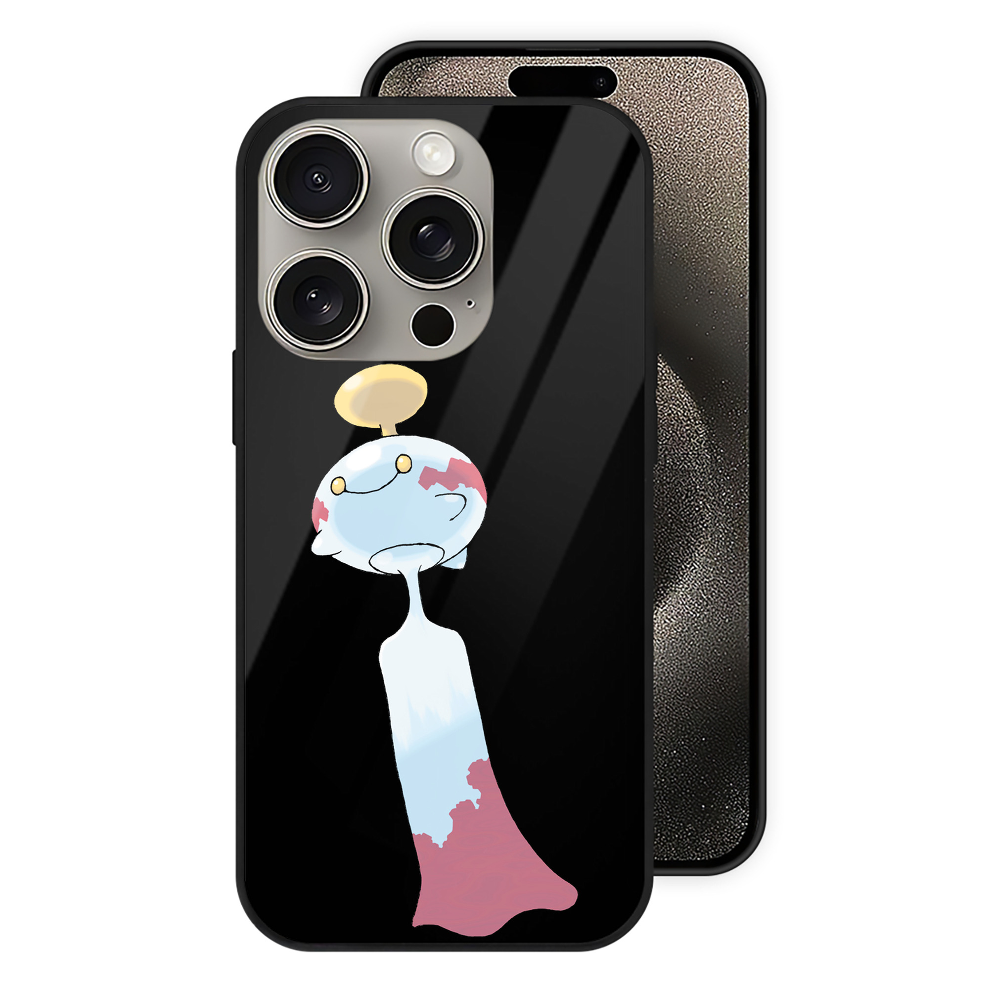 （画像用） ポケットモンスター Pokémon 【iPhone15Pro対応】スマホケース 耐衝撃＆黄変防止 背面ガラス