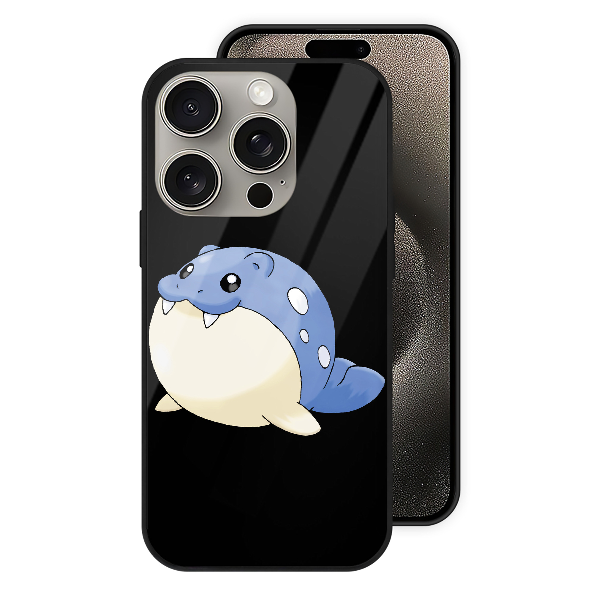 （画像用） ポケットモンスター Pokémon 【iPhone15Pro対応】スマホケース 耐衝撃＆黄変防止 背面ガラス