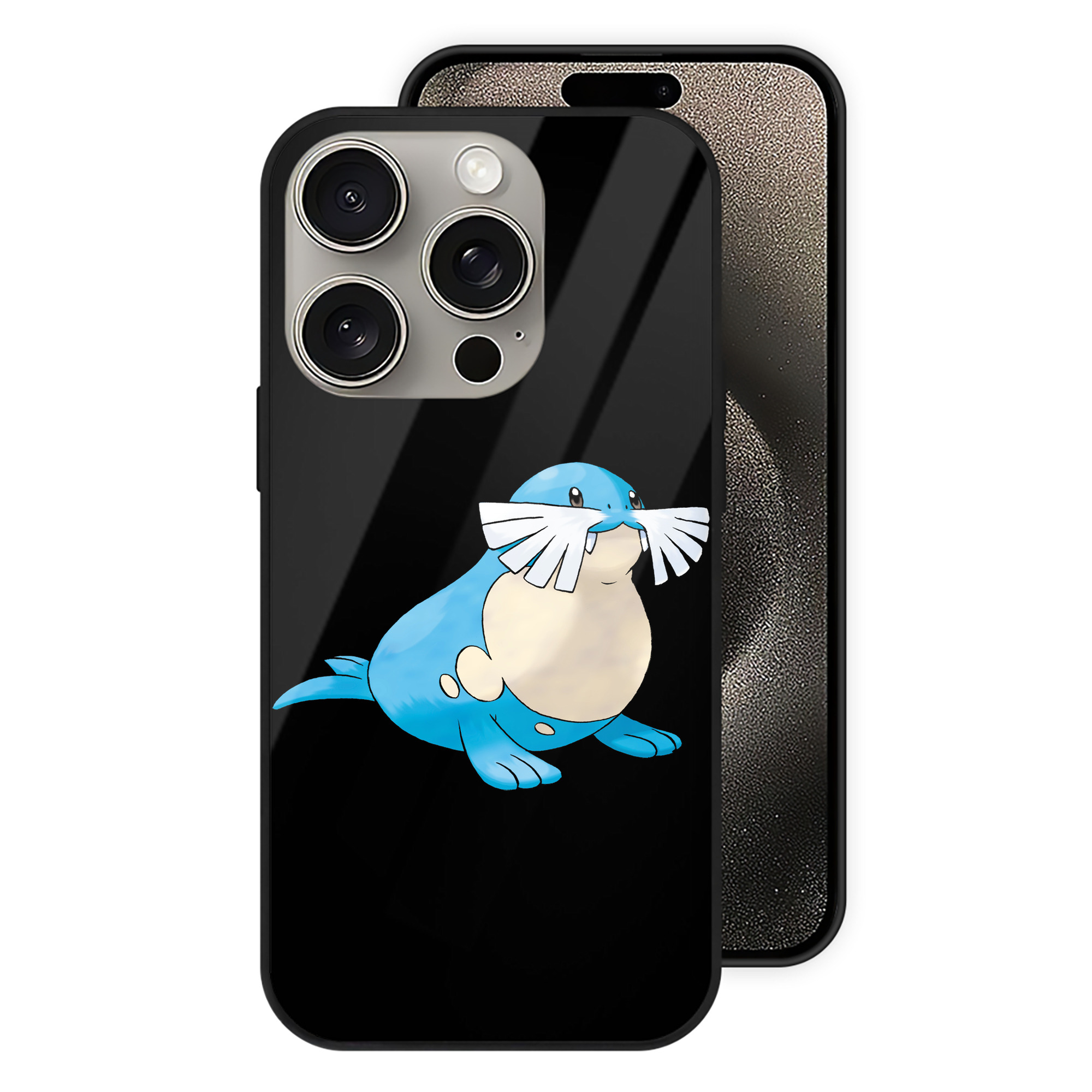 （画像用） ポケットモンスター Pokémon 【iPhone15Pro対応】スマホケース 耐衝撃＆黄変防止 背面ガラス