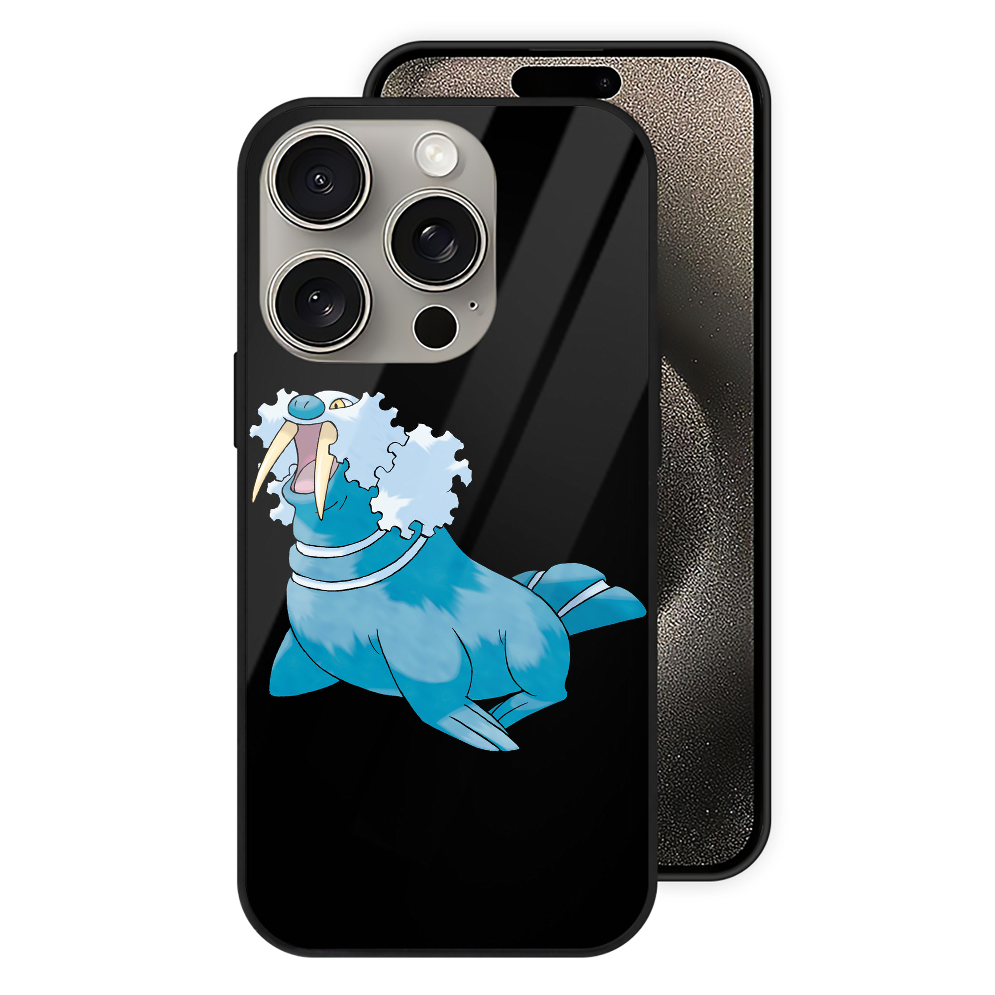 （画像用） ポケットモンスター Pokémon 【iPhone15Pro対応】スマホケース 耐衝撃＆黄変防止 背面ガラス