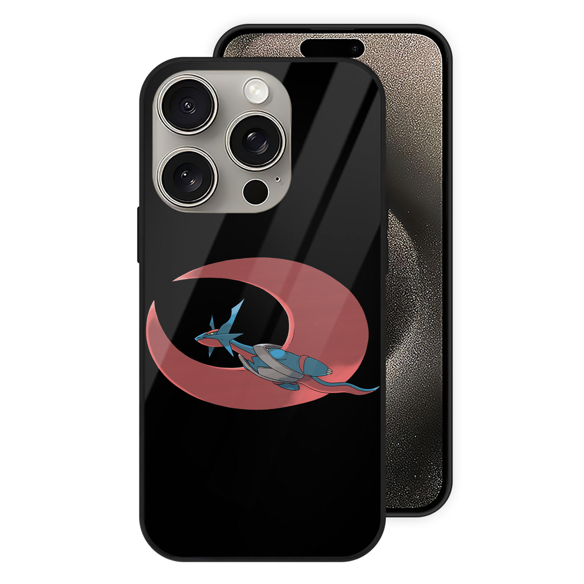 （画像用） ポケットモンスター Pokémon 【iPhone15Pro対応】スマホケース 耐衝撃＆黄変防止 背面ガラス