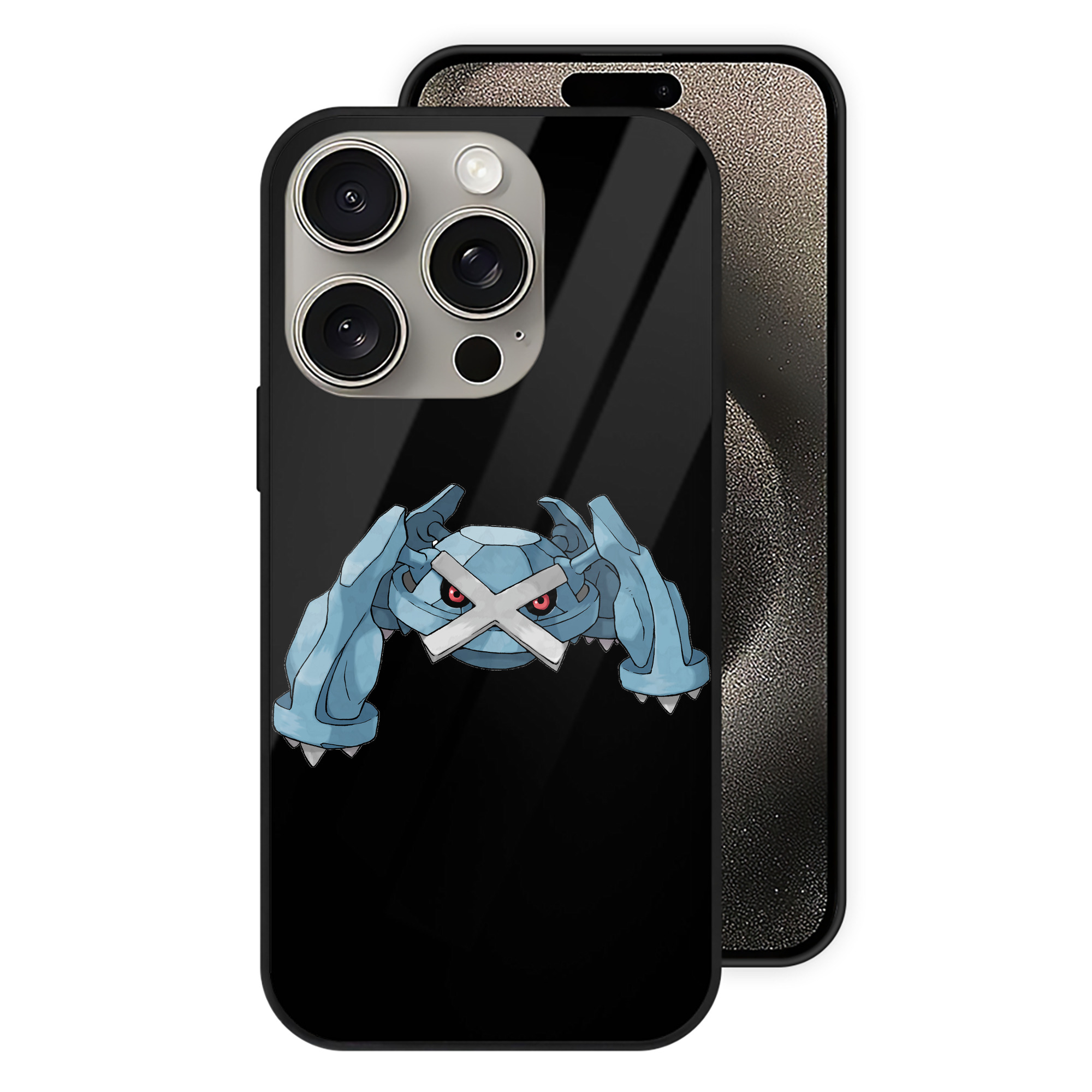 （画像用） ポケットモンスター Pokémon 【iPhone15Pro対応】スマホケース 耐衝撃＆黄変防止 背面ガラス