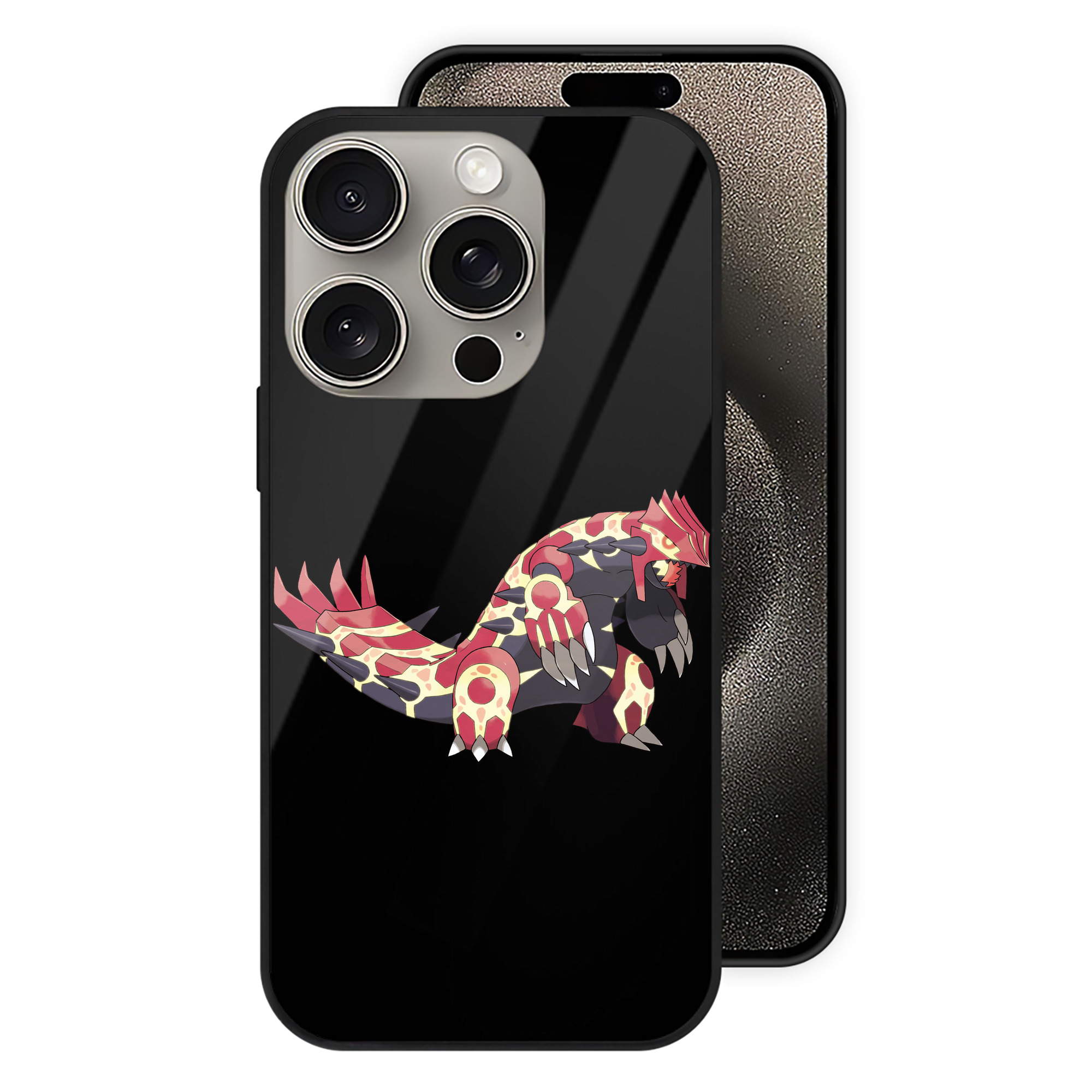 （画像用） ポケットモンスター Pokémon 【iPhone15Pro対応】スマホケース 耐衝撃＆黄変防止 背面ガラス