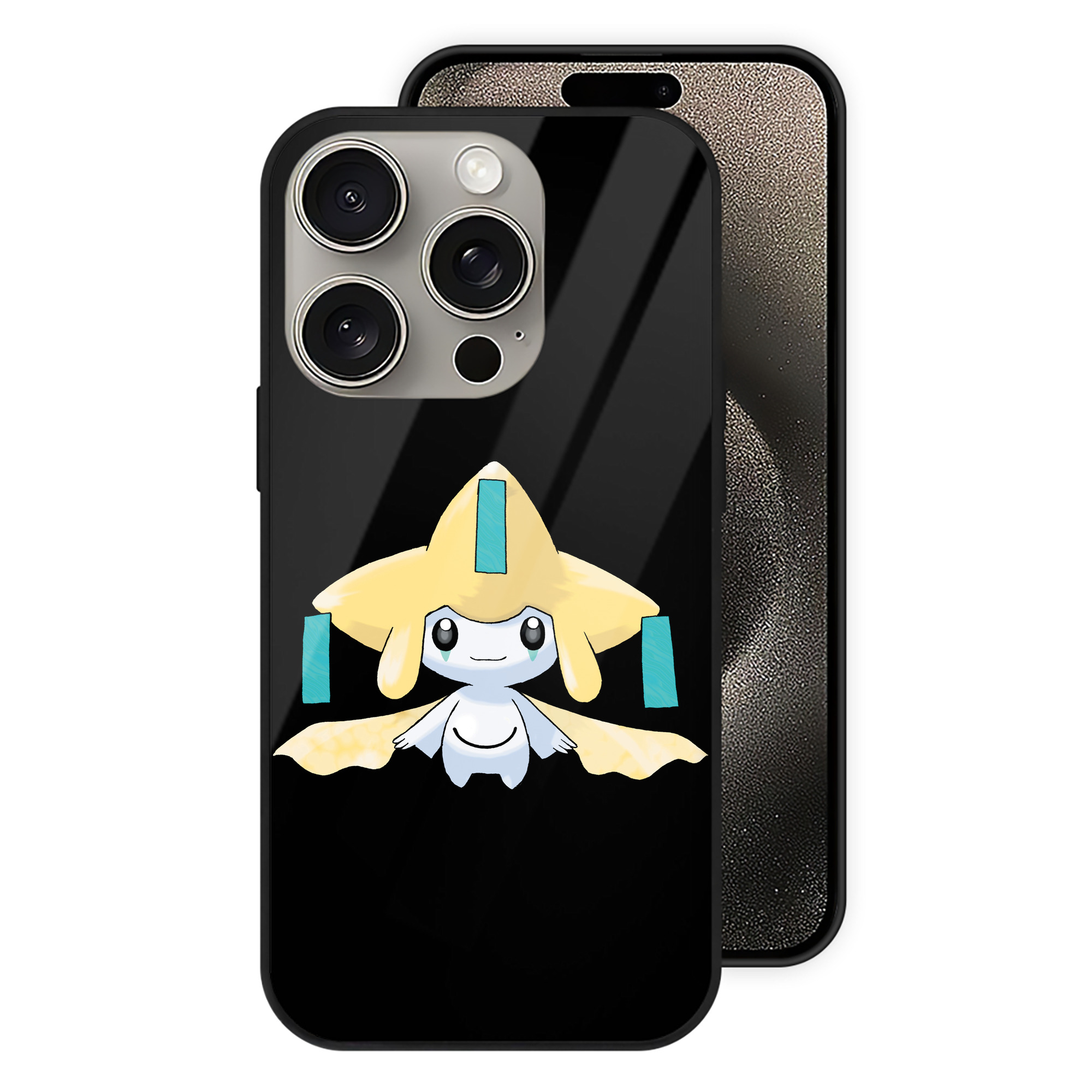 （画像用） ポケットモンスター Pokémon 【iPhone15Pro対応】スマホケース 耐衝撃＆黄変防止 背面ガラス