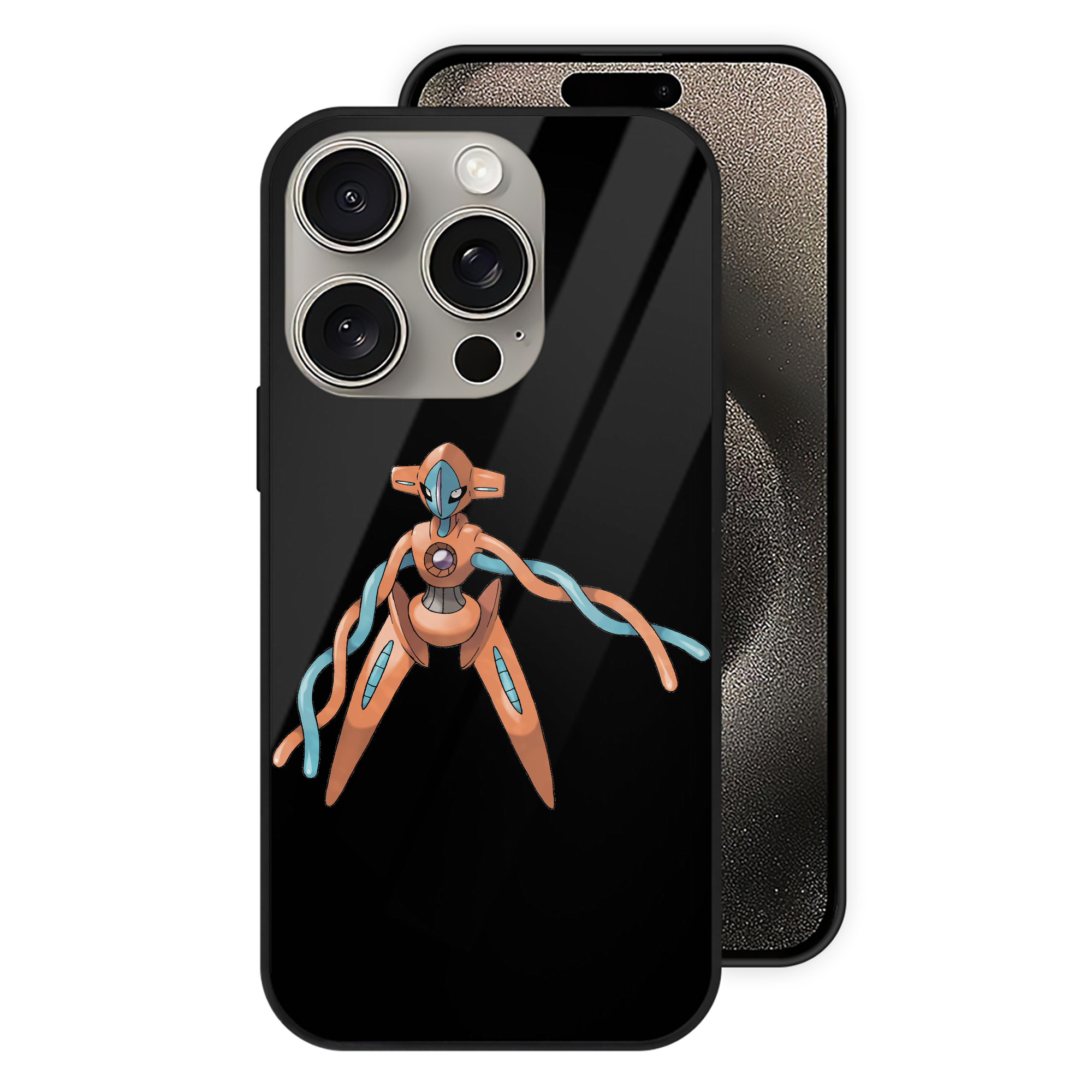 （画像用） ポケットモンスター Pokémon 【iPhone15Pro対応】スマホケース 耐衝撃＆黄変防止 背面ガラス