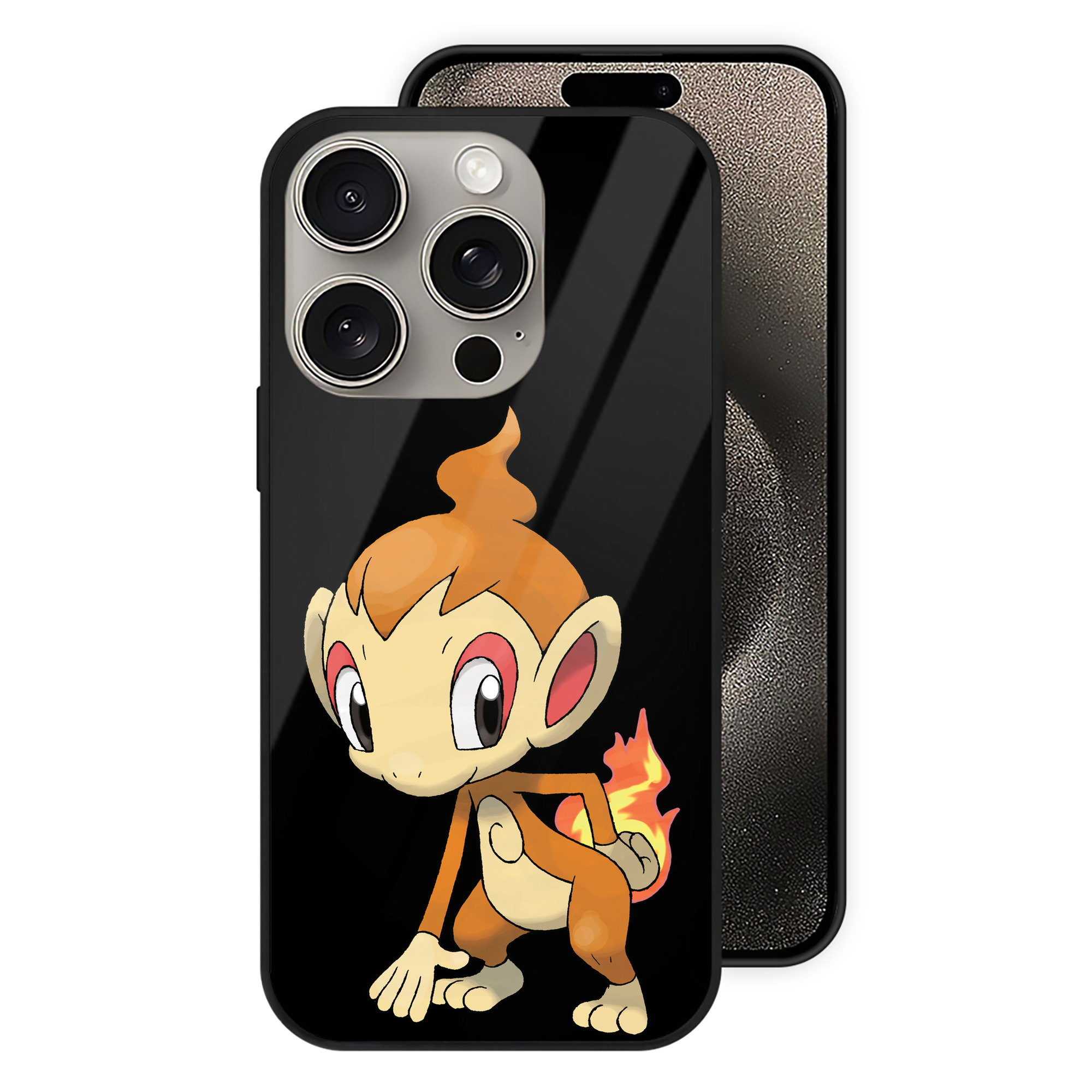 （画像用） ポケットモンスター Pokémon 【iPhone15Pro対応】スマホケース 耐衝撃＆黄変防止 背面ガラス