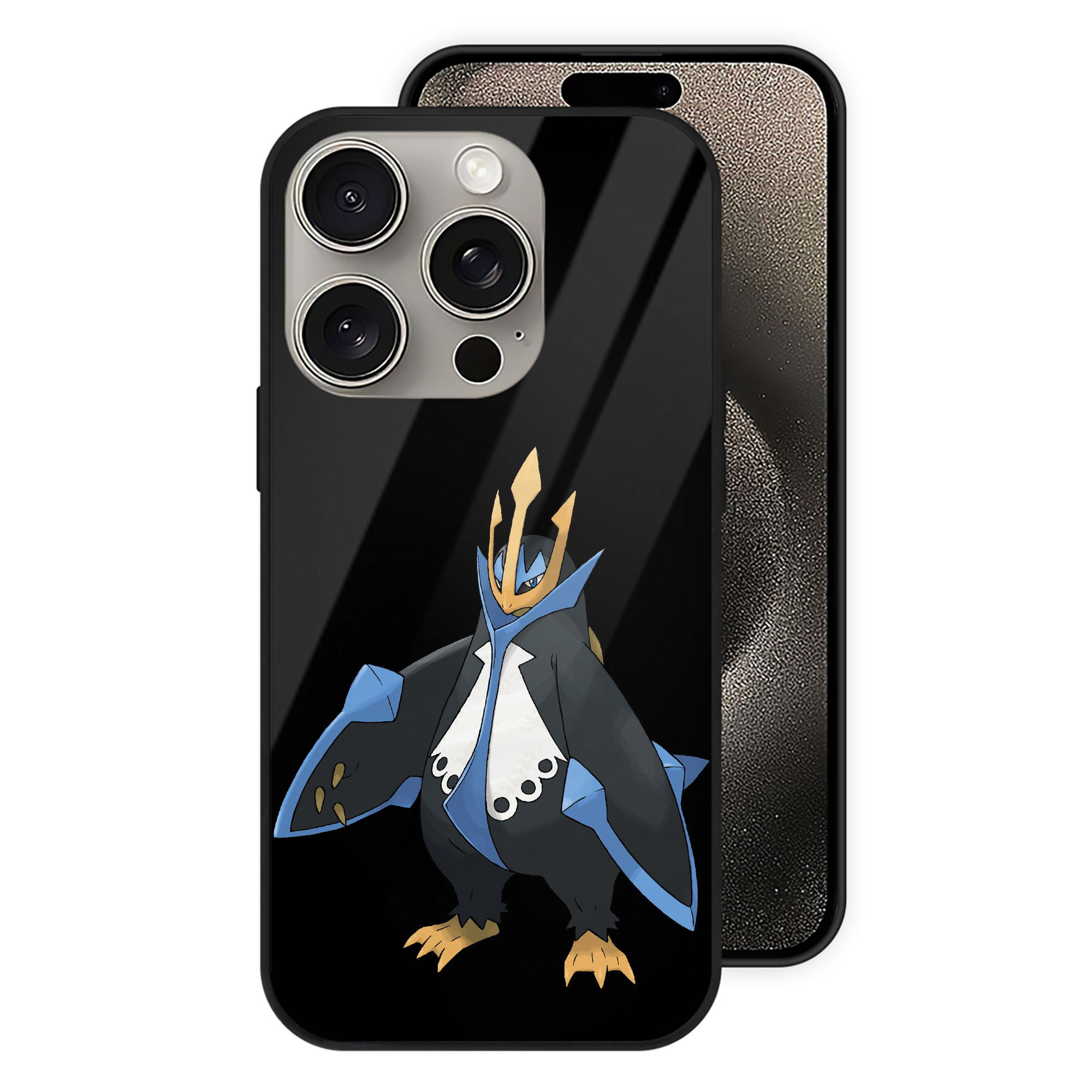 （画像用） ポケットモンスター Pokémon 【iPhone15Pro対応】スマホケース 耐衝撃＆黄変防止 背面ガラス