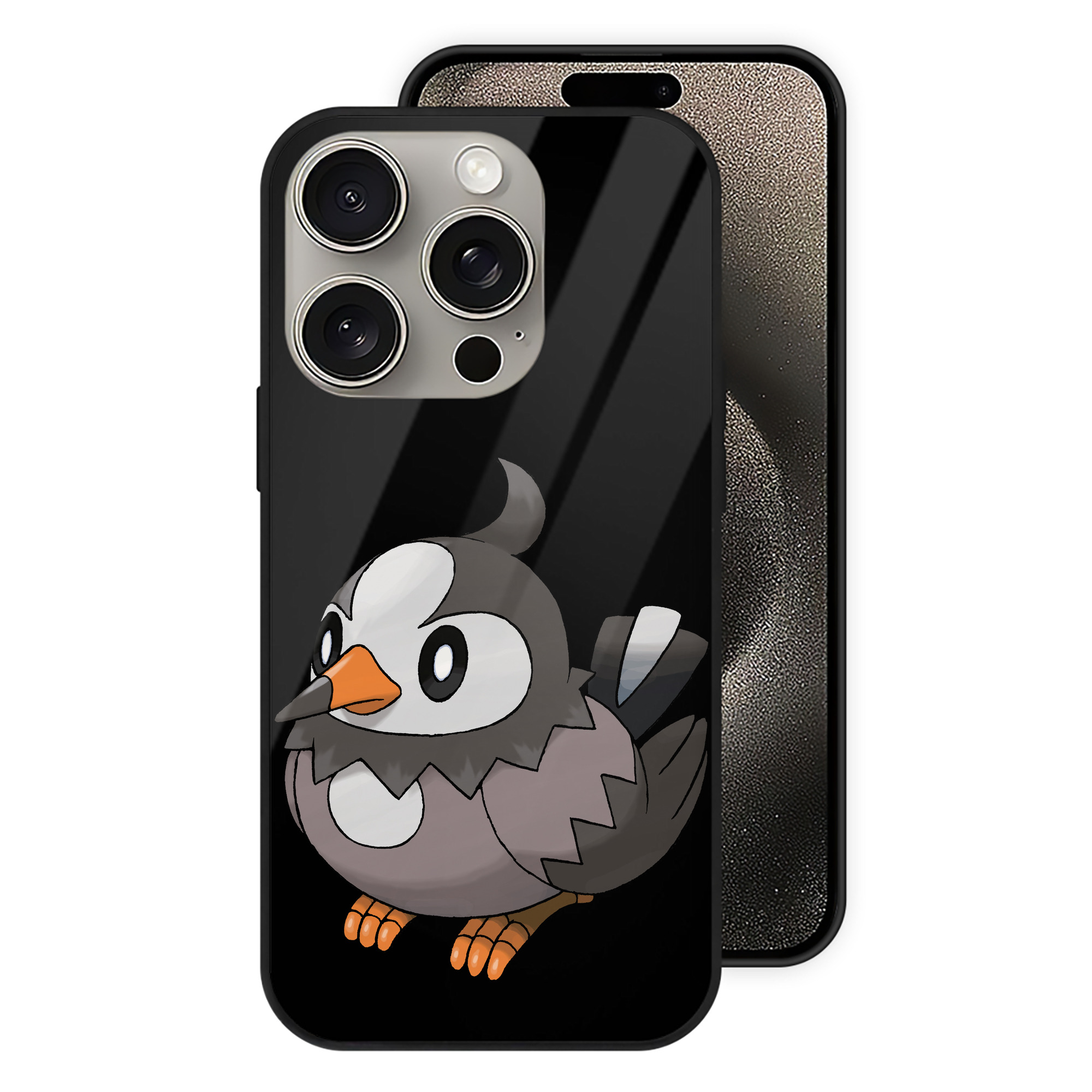 （画像用） ポケットモンスター Pokémon 【iPhone15Pro対応】スマホケース 耐衝撃＆黄変防止 背面ガラス