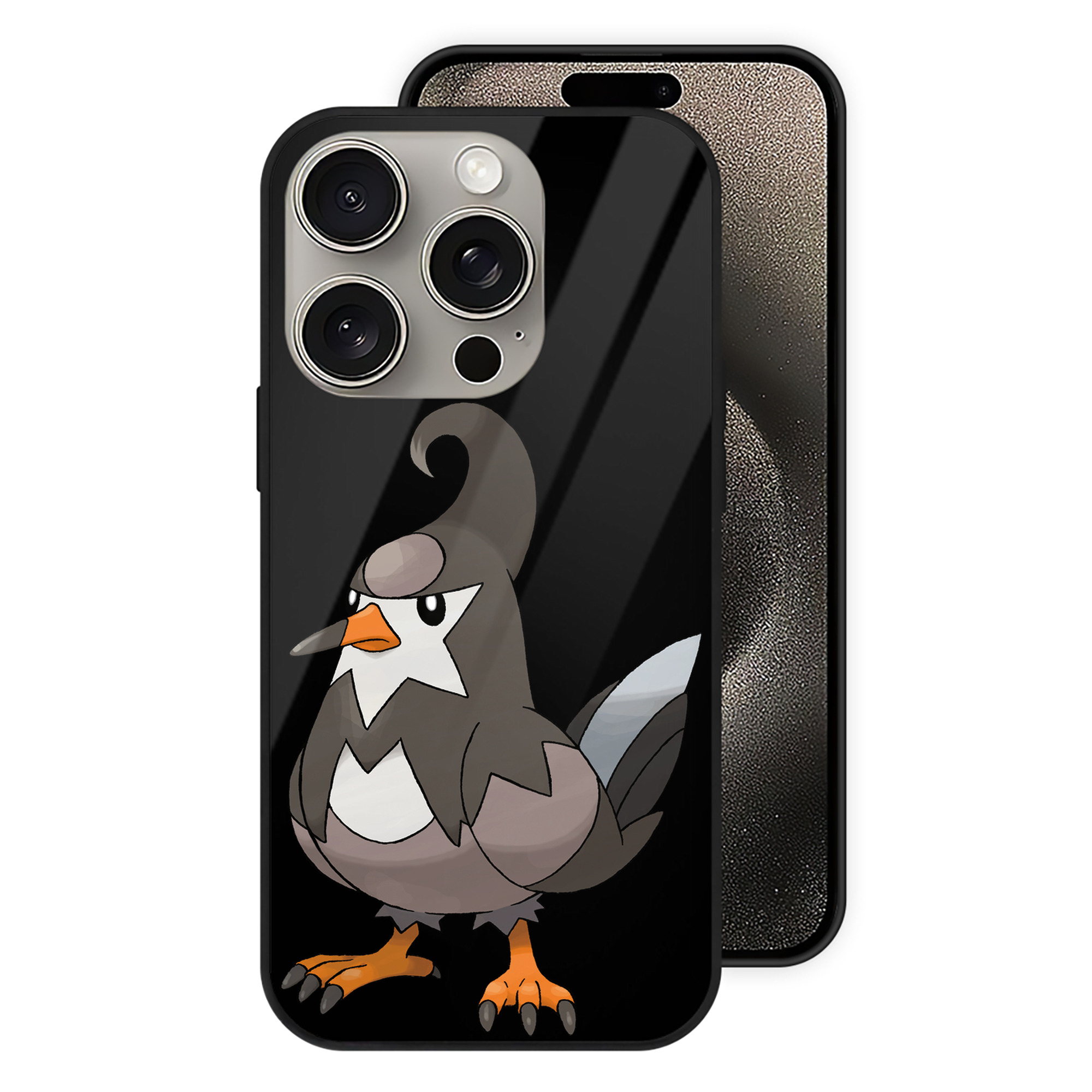 （画像用） ポケットモンスター Pokémon 【iPhone15Pro対応】スマホケース 耐衝撃＆黄変防止 背面ガラス