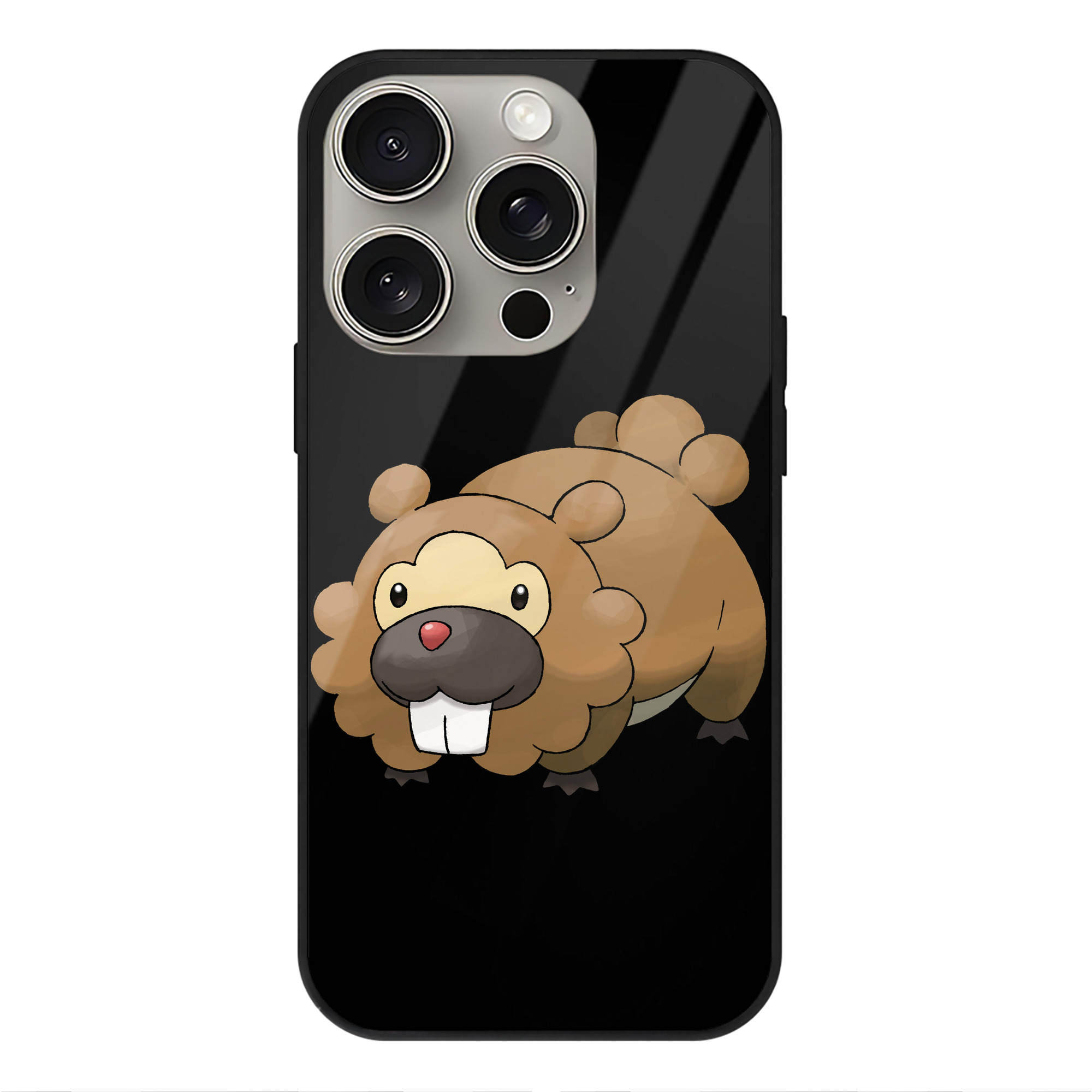 （画像用） ポケットモンスター Pokémon 【iPhone15Pro対応】スマホケース 耐衝撃＆黄変防止 背面ガラス