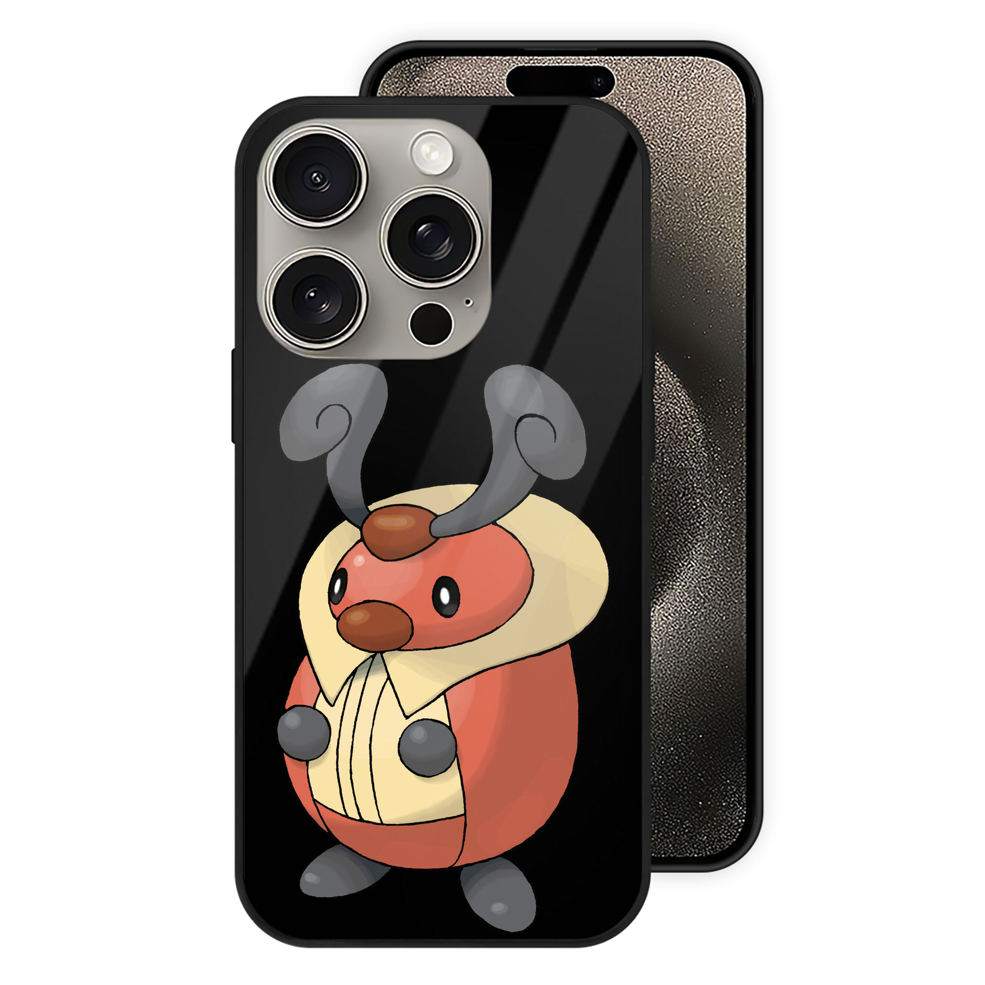 （画像用） ポケットモンスター Pokémon 【iPhone15Pro対応】スマホケース 耐衝撃＆黄変防止 背面ガラス