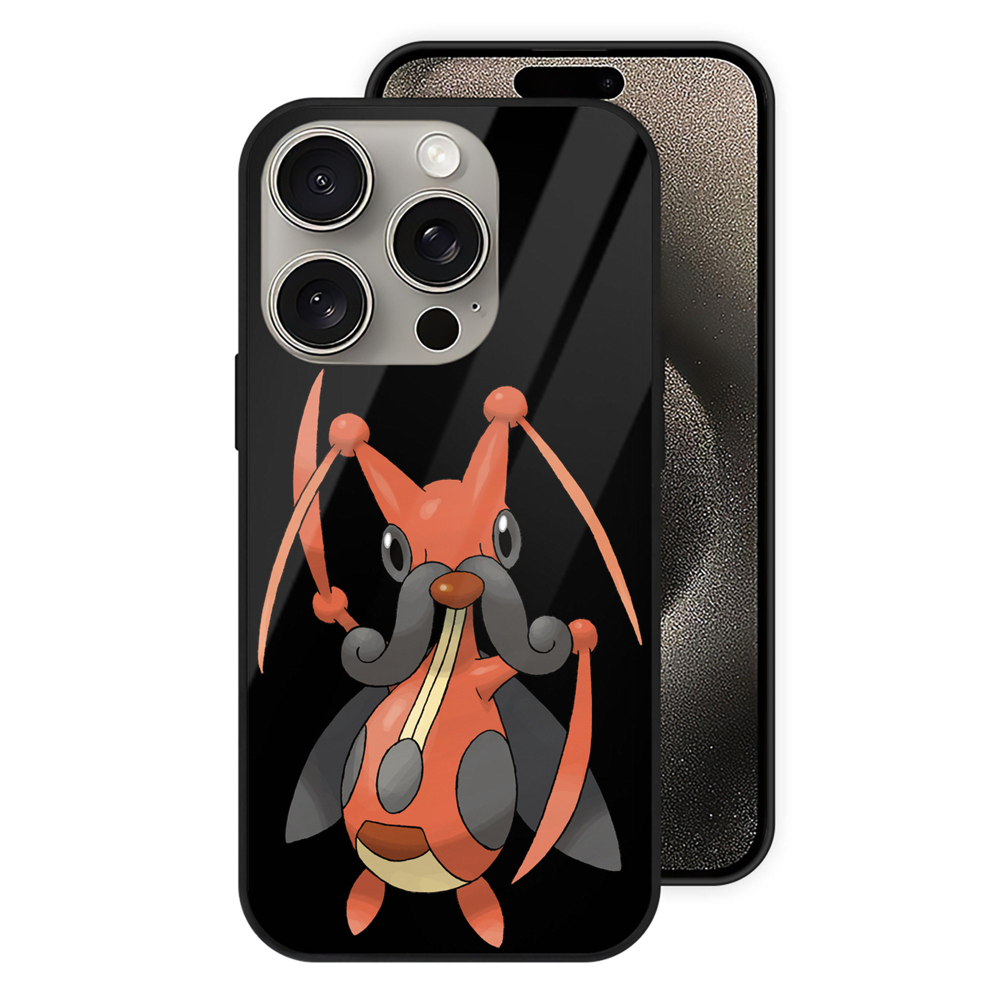 （画像用） ポケットモンスター Pokémon 【iPhone15Pro対応】スマホケース 耐衝撃＆黄変防止 背面ガラス