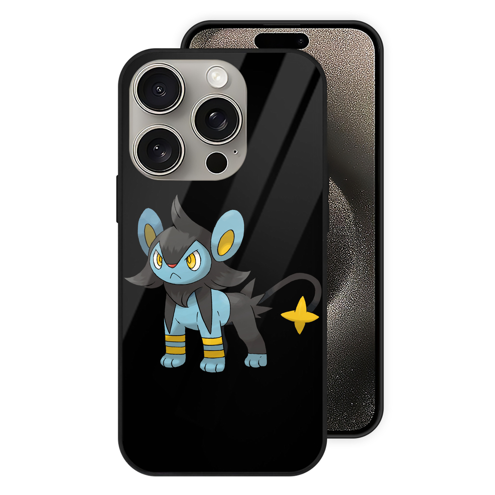 （画像用） ポケットモンスター Pokémon 【iPhone15Pro対応】スマホケース 耐衝撃＆黄変防止 背面ガラス