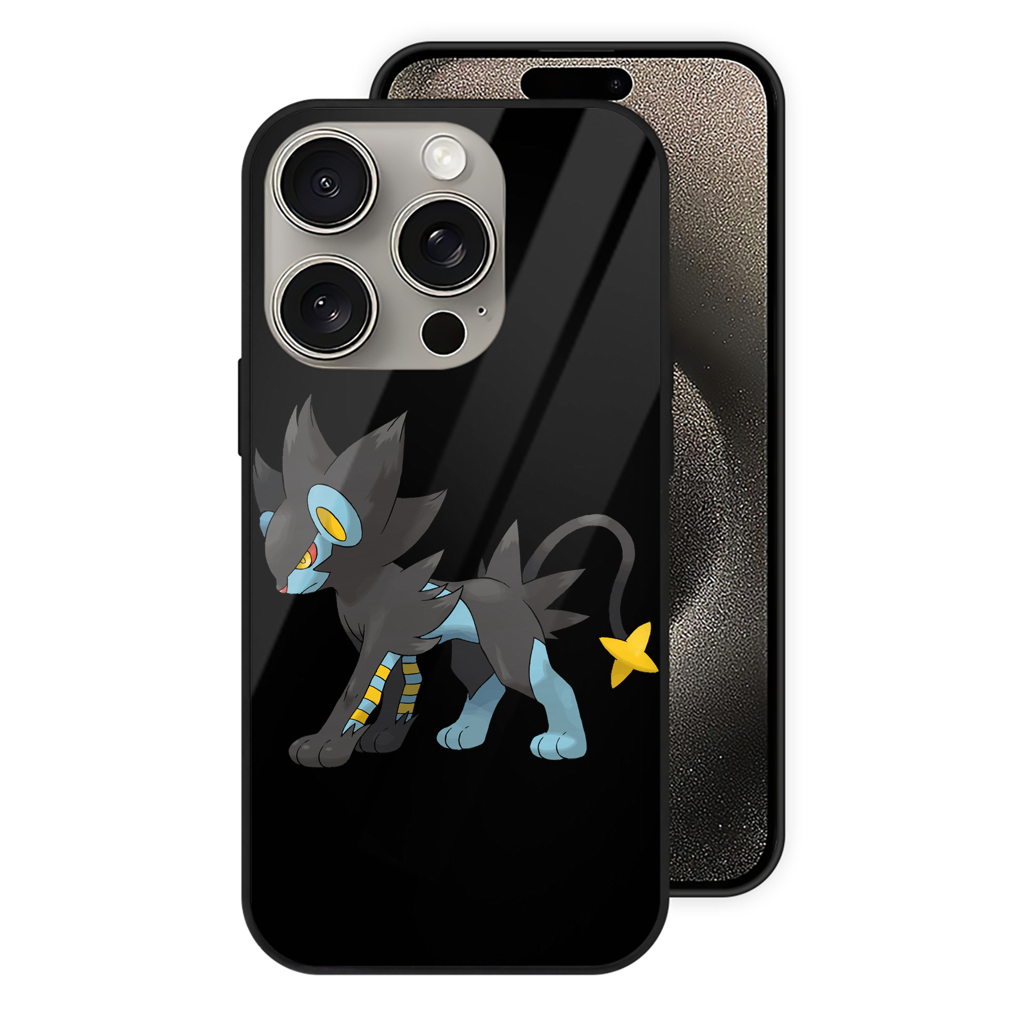 （画像用） ポケットモンスター Pokémon 【iPhone15Pro対応】スマホケース 耐衝撃＆黄変防止 背面ガラス