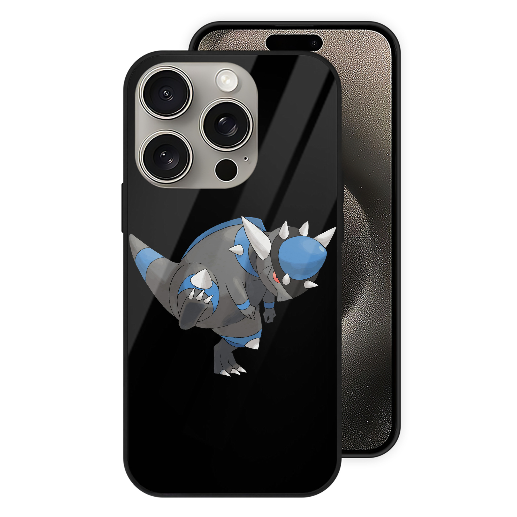（画像用） ポケットモンスター Pokémon 【iPhone15Pro対応】スマホケース 耐衝撃＆黄変防止 背面ガラス