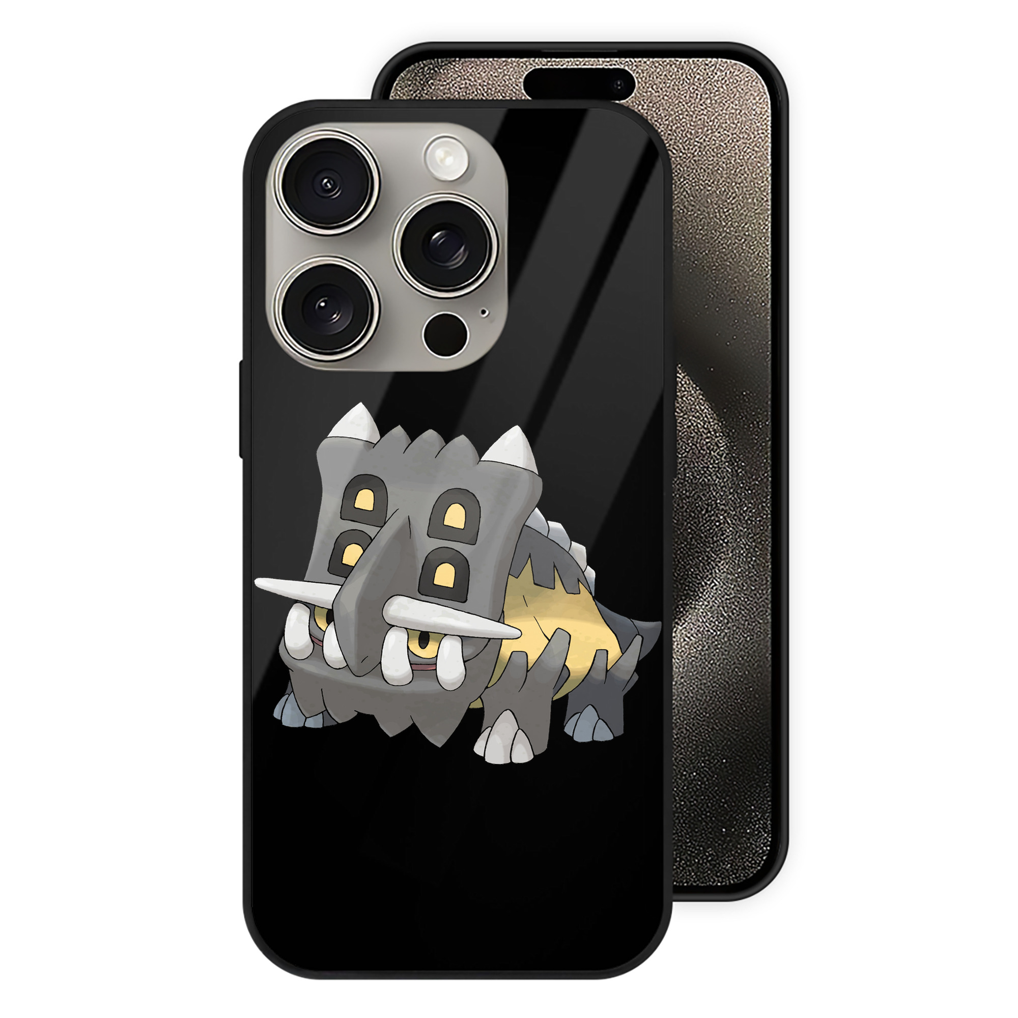 （画像用） ポケットモンスター Pokémon 【iPhone15Pro対応】スマホケース 耐衝撃＆黄変防止 背面ガラス