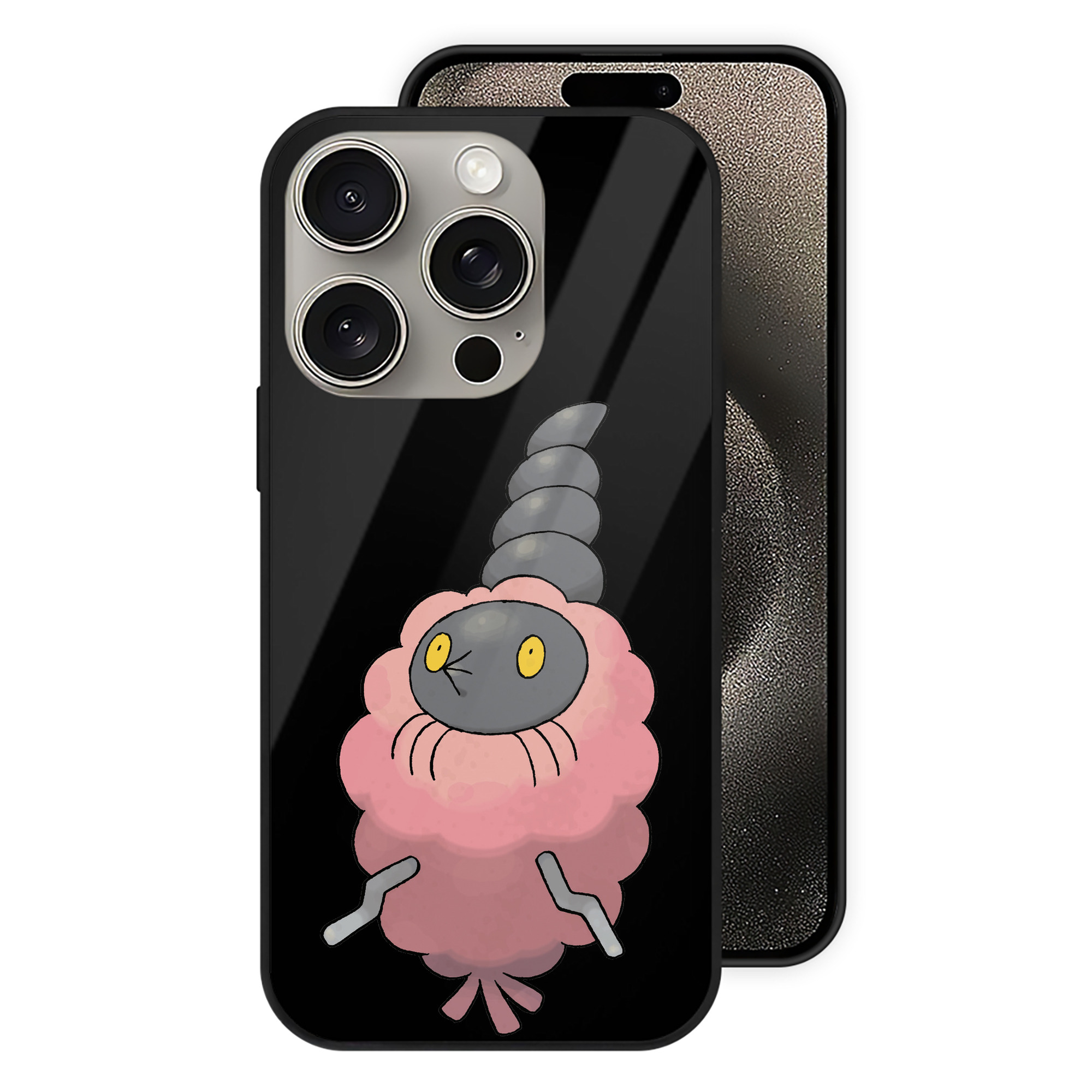 （画像用） ポケットモンスター Pokémon 【iPhone15Pro対応】スマホケース 耐衝撃＆黄変防止 背面ガラス