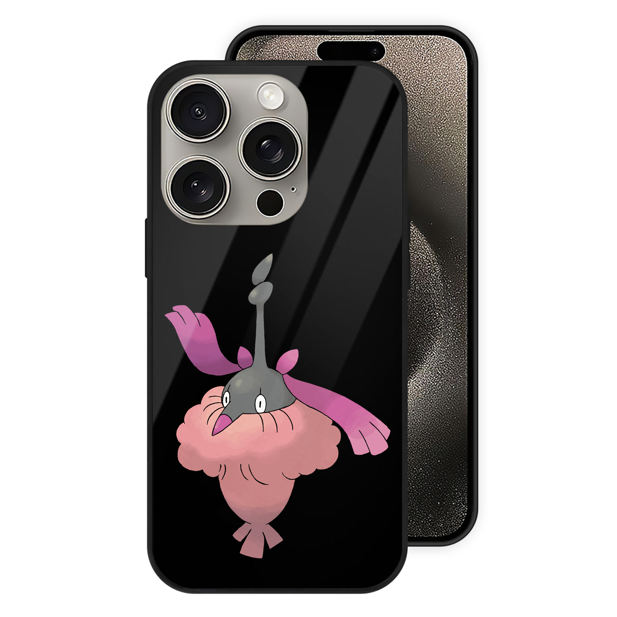 ポケットモンスター Pokémon 【iPhone15Pro対応】スマホケース 耐衝撃＆黄変防止 背面ガラス