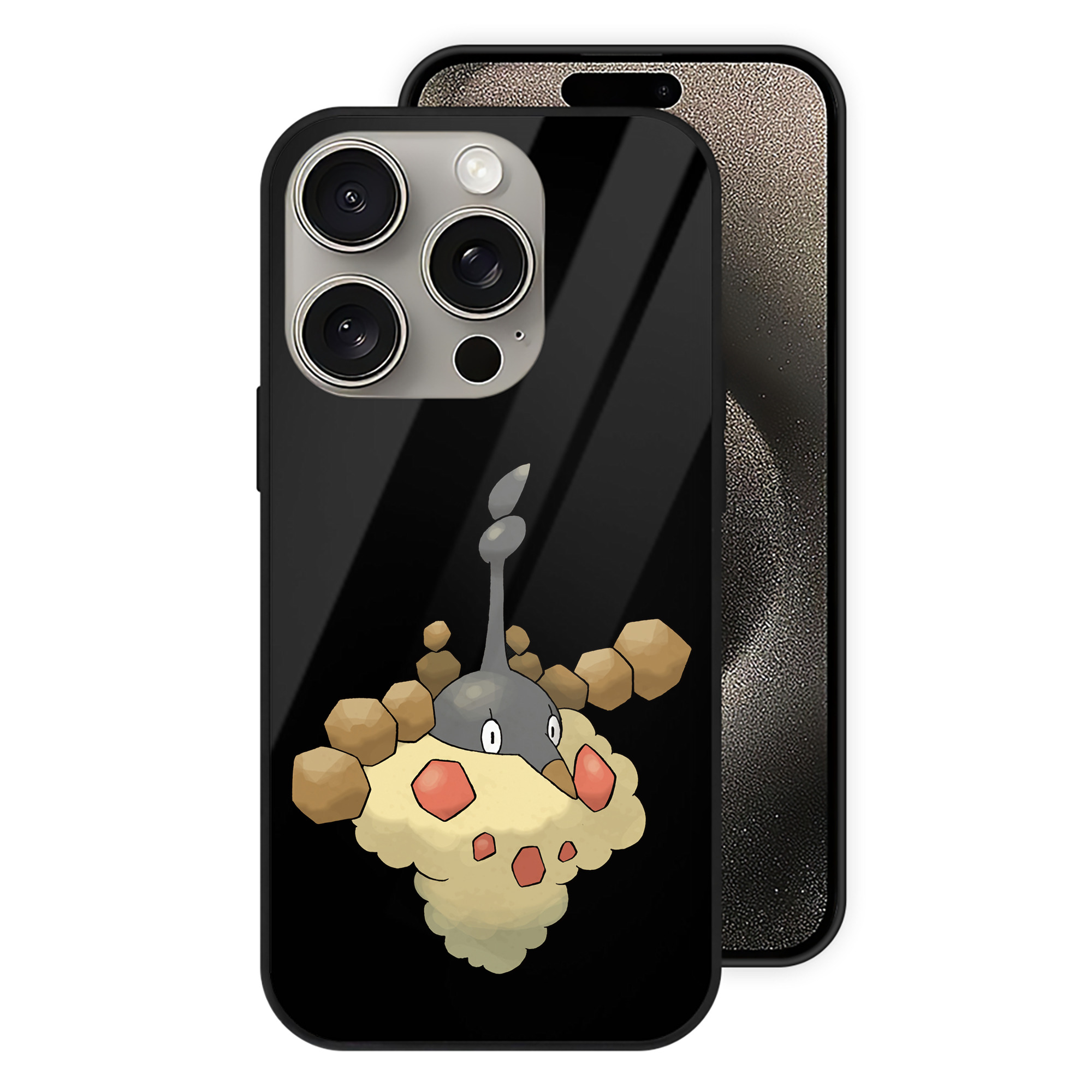 （画像用） ポケットモンスター Pokémon 【iPhone15Pro対応】スマホケース 耐衝撃＆黄変防止 背面ガラス