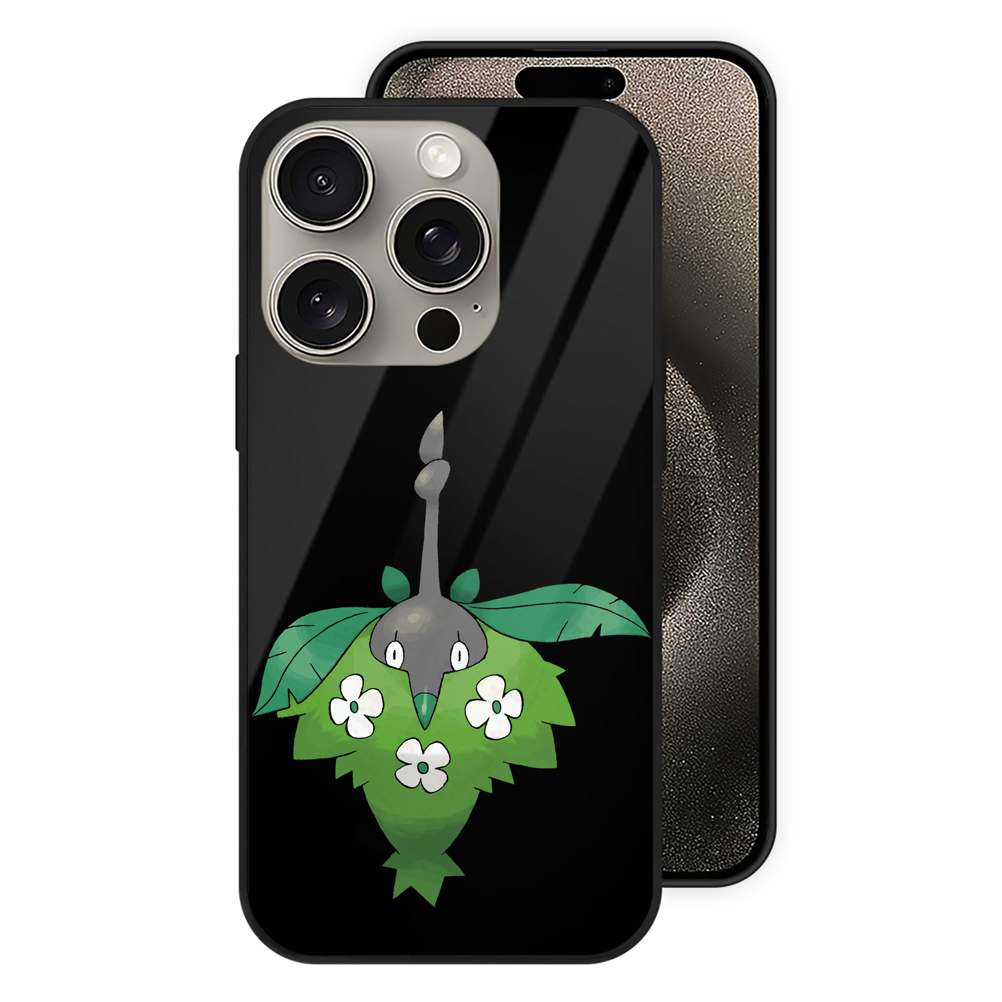 （画像用） ポケットモンスター Pokémon 【iPhone15Pro対応】スマホケース 耐衝撃＆黄変防止 背面ガラス