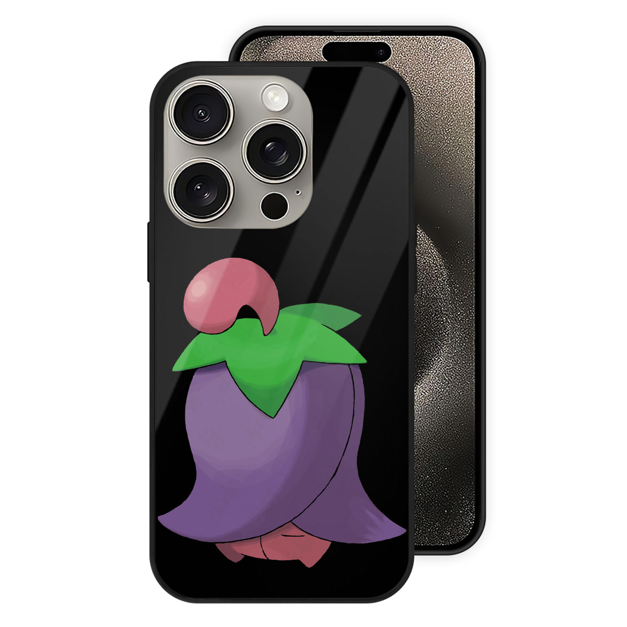 （画像用） ポケットモンスター Pokémon 【iPhone15Pro対応】スマホケース 耐衝撃＆黄変防止 背面ガラス