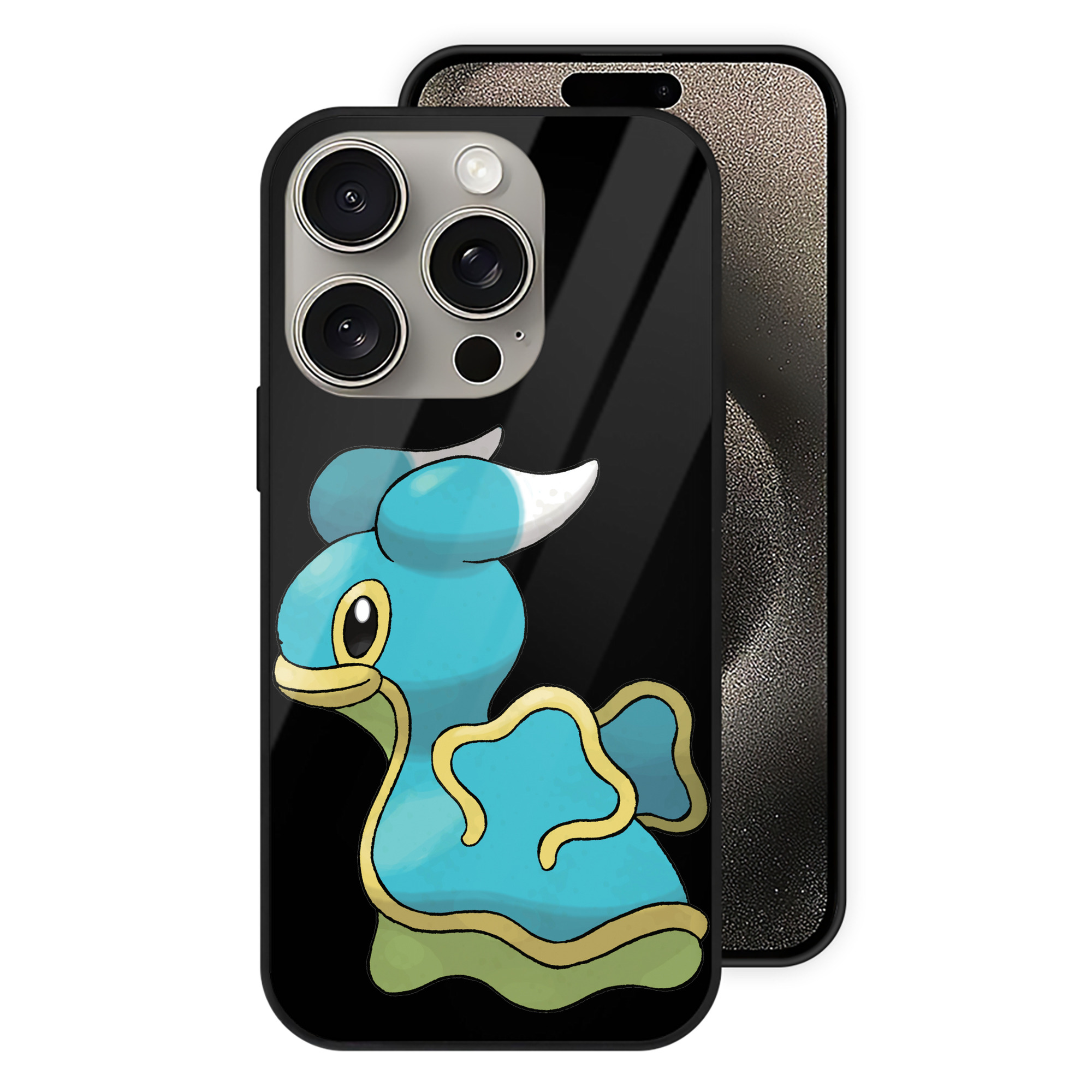 （画像用） ポケットモンスター Pokémon 【iPhone15Pro対応】スマホケース 耐衝撃＆黄変防止 背面ガラス