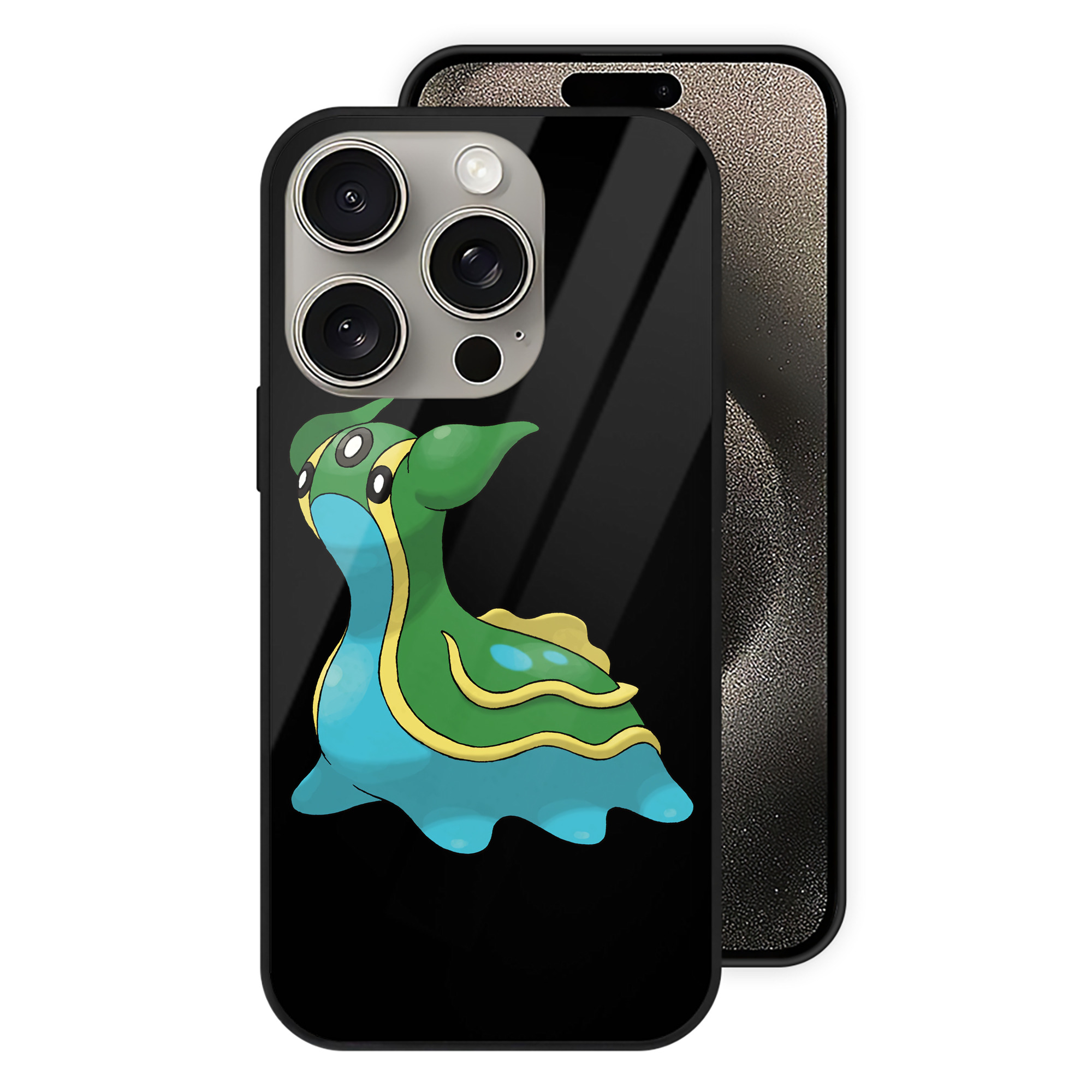 （画像用） ポケットモンスター Pokémon 【iPhone15Pro対応】スマホケース 耐衝撃＆黄変防止 背面ガラス