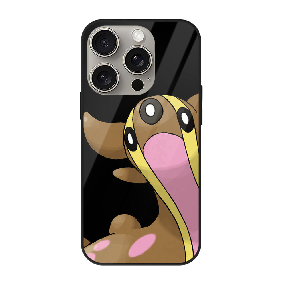 （画像用） ポケットモンスター Pokémon 【iPhone15Pro対応】スマホケース 耐衝撃＆黄変防止 背面ガラス