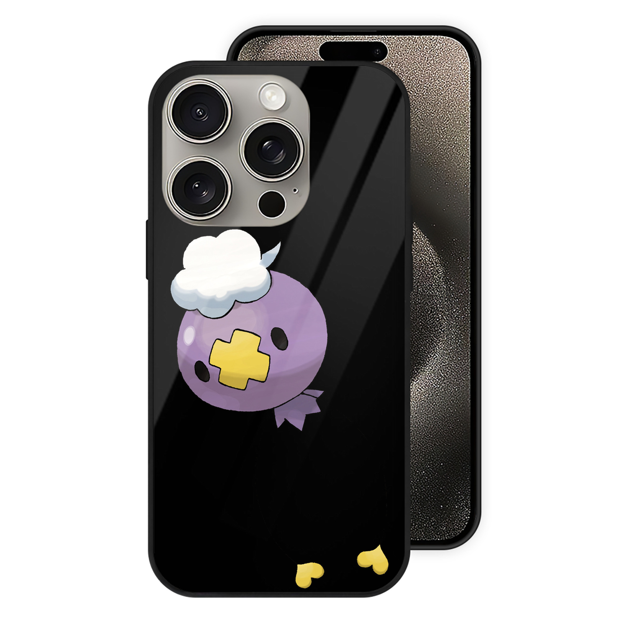 （画像用） ポケットモンスター Pokémon 【iPhone15Pro対応】スマホケース 耐衝撃＆黄変防止 背面ガラス