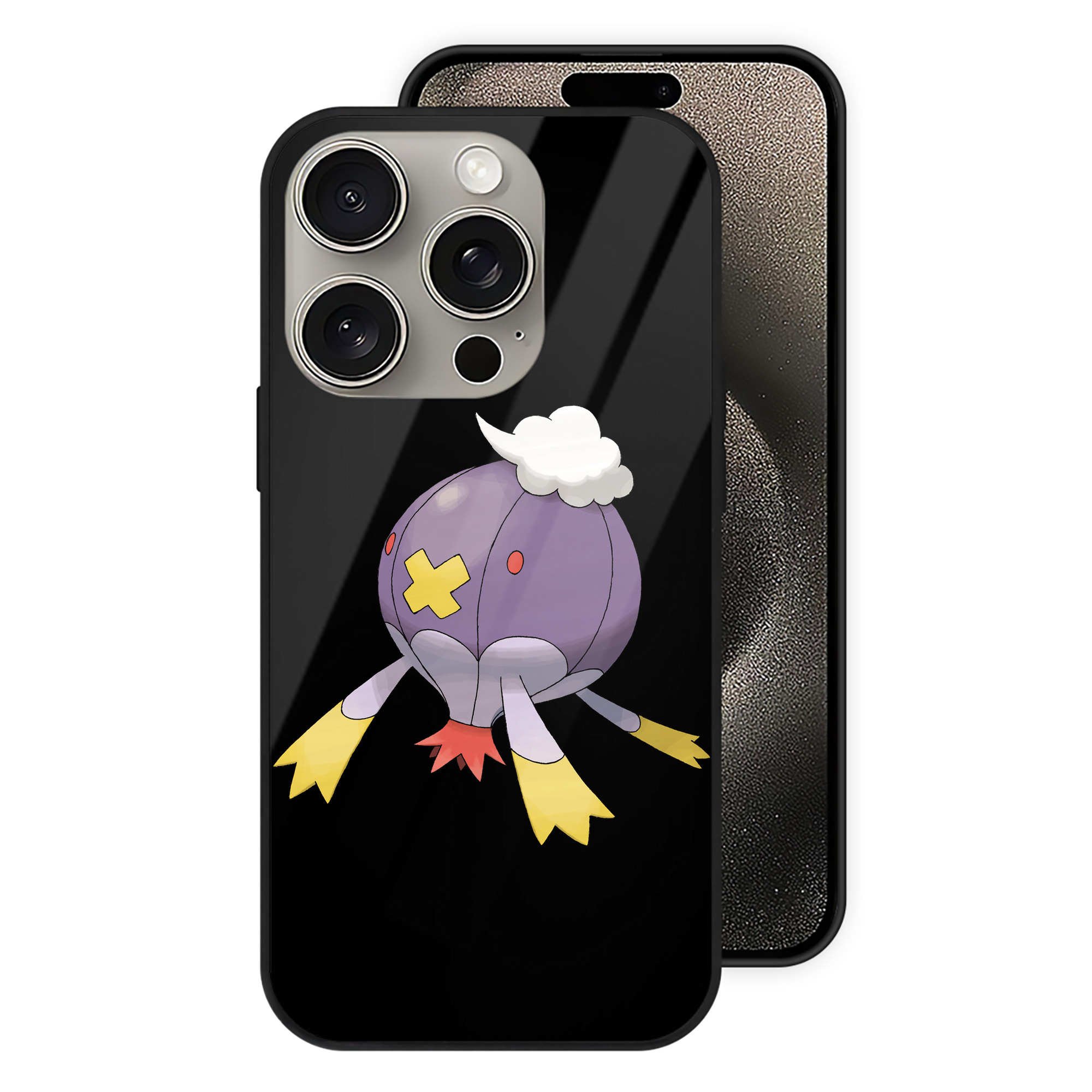 （画像用） ポケットモンスター Pokémon 【iPhone15Pro対応】スマホケース 耐衝撃＆黄変防止 背面ガラス