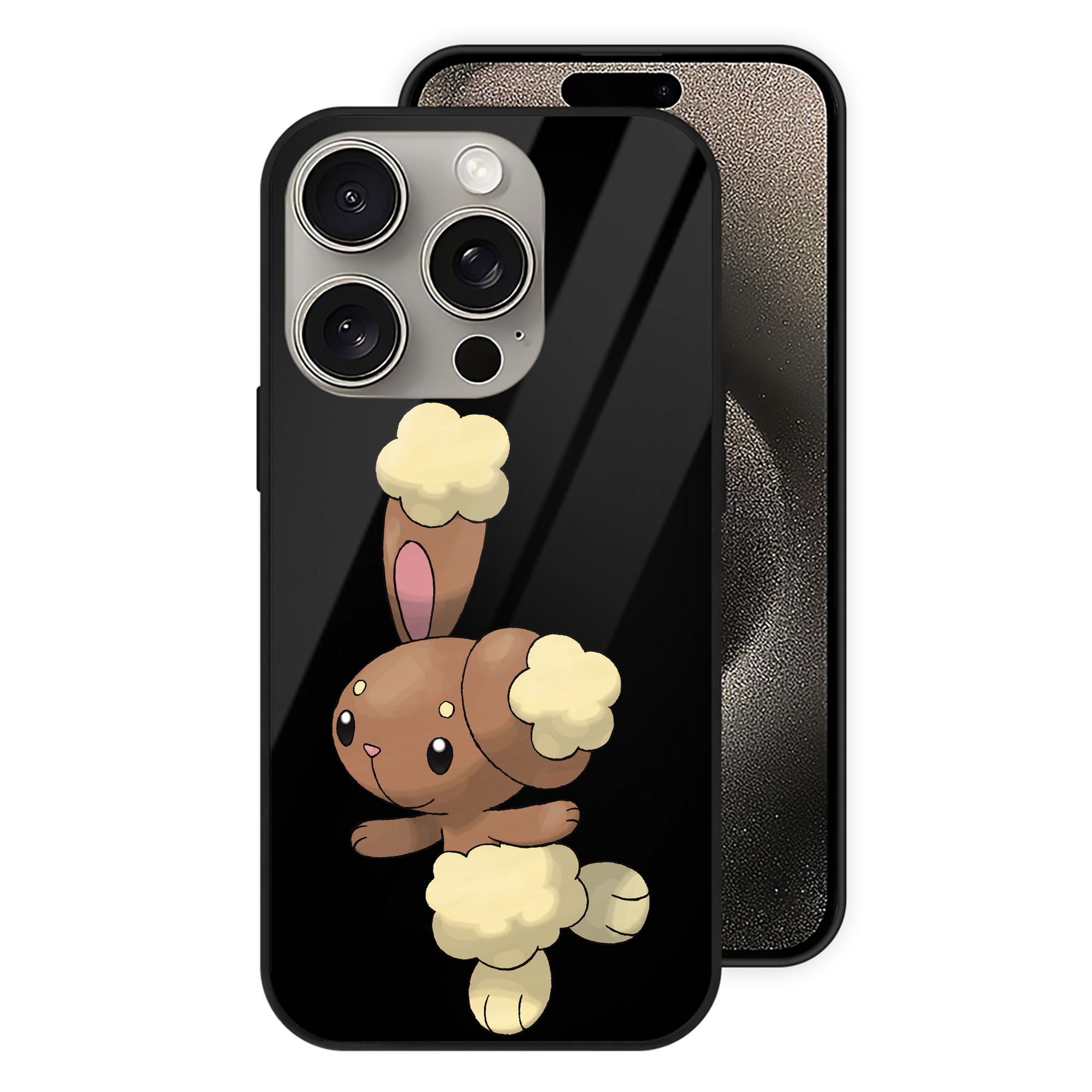 （画像用） ポケットモンスター Pokémon 【iPhone15Pro対応】スマホケース 耐衝撃＆黄変防止 背面ガラス