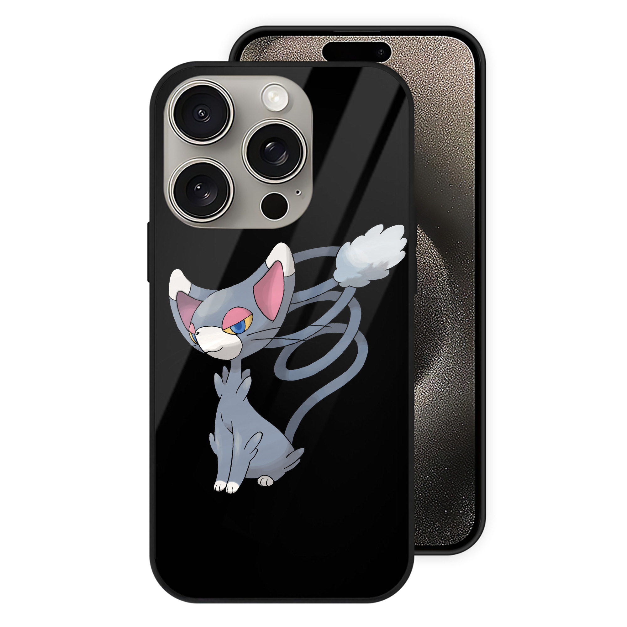 （画像用） ポケットモンスター Pokémon 【iPhone15Pro対応】スマホケース 耐衝撃＆黄変防止 背面ガラス