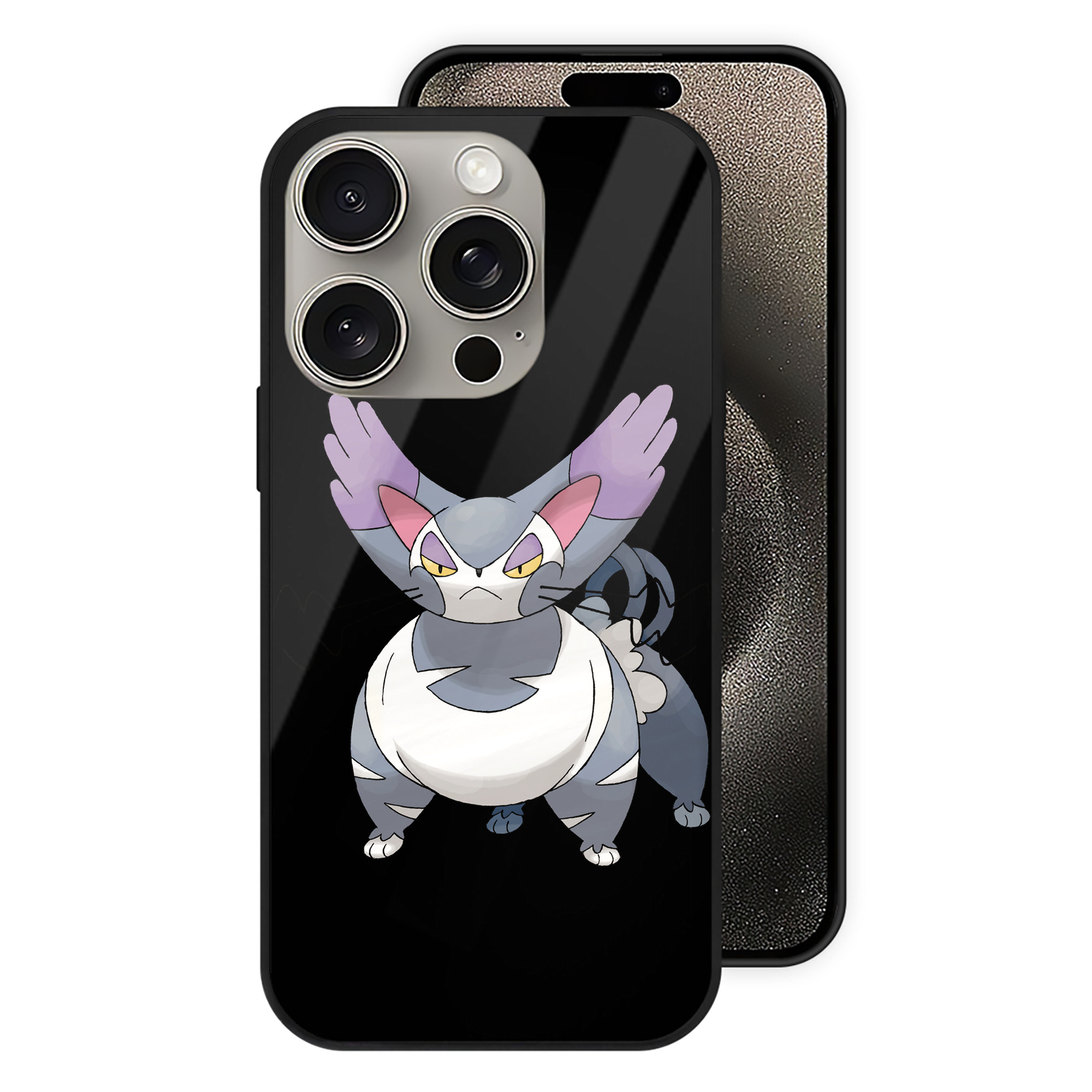 （画像用） ポケットモンスター Pokémon 【iPhone15Pro対応】スマホケース 耐衝撃＆黄変防止 背面ガラス