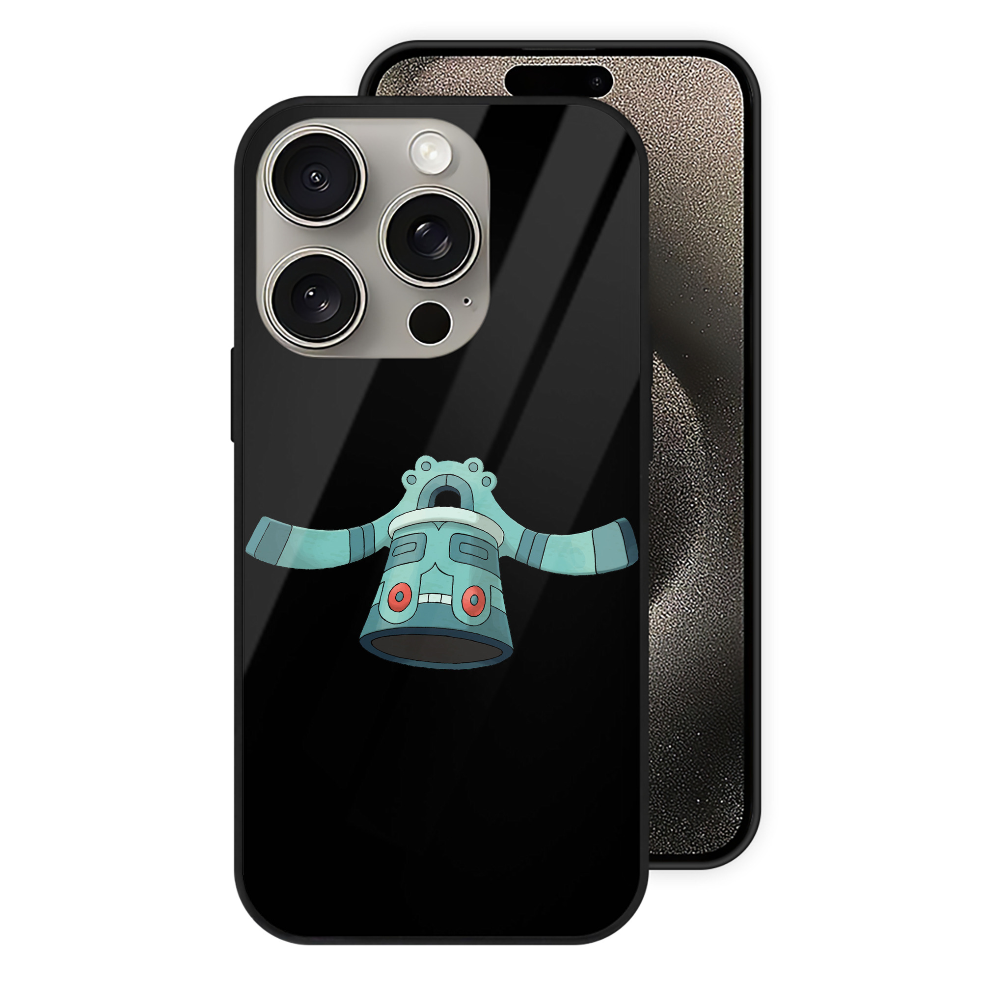 （画像用） ポケットモンスター Pokémon 【iPhone15Pro対応】スマホケース 耐衝撃＆黄変防止 背面ガラス
