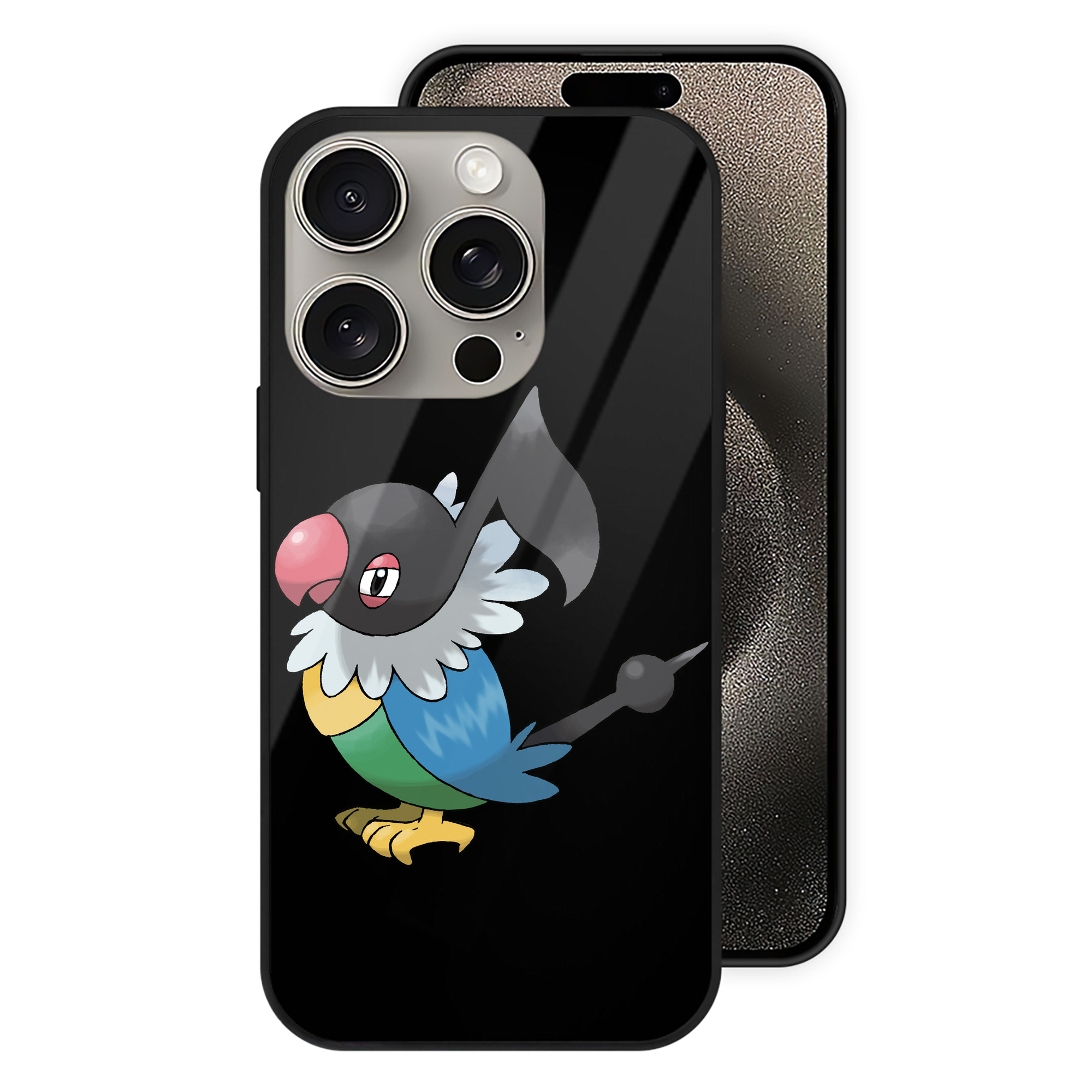 （画像用） ポケットモンスター Pokémon 【iPhone15Pro対応】スマホケース 耐衝撃＆黄変防止 背面ガラス
