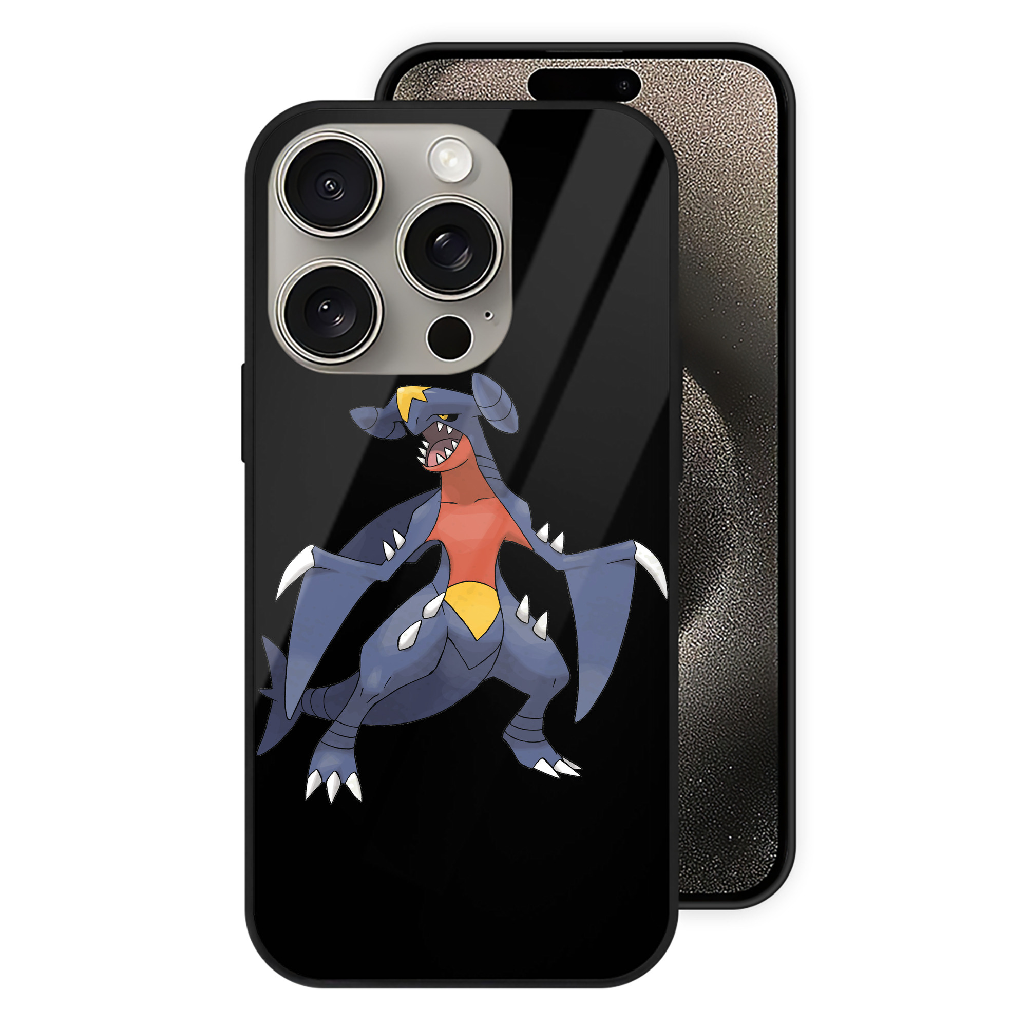 （画像用） ポケットモンスター Pokémon 【iPhone15Pro対応】スマホケース 耐衝撃＆黄変防止 背面ガラス