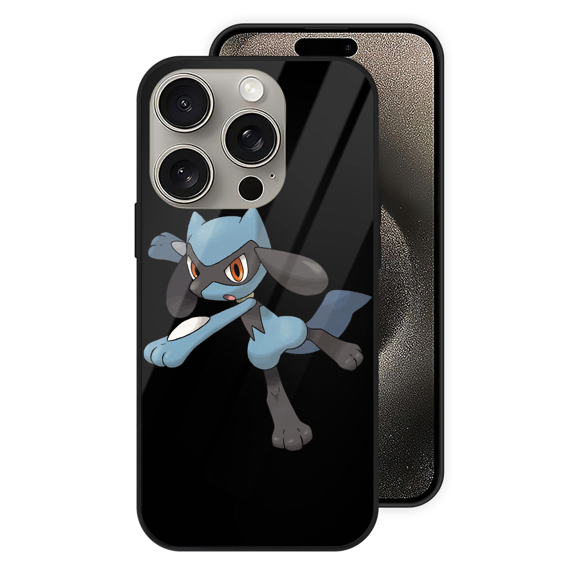 （画像用） ポケットモンスター Pokémon 【iPhone15Pro対応】スマホケース 耐衝撃＆黄変防止 背面ガラス