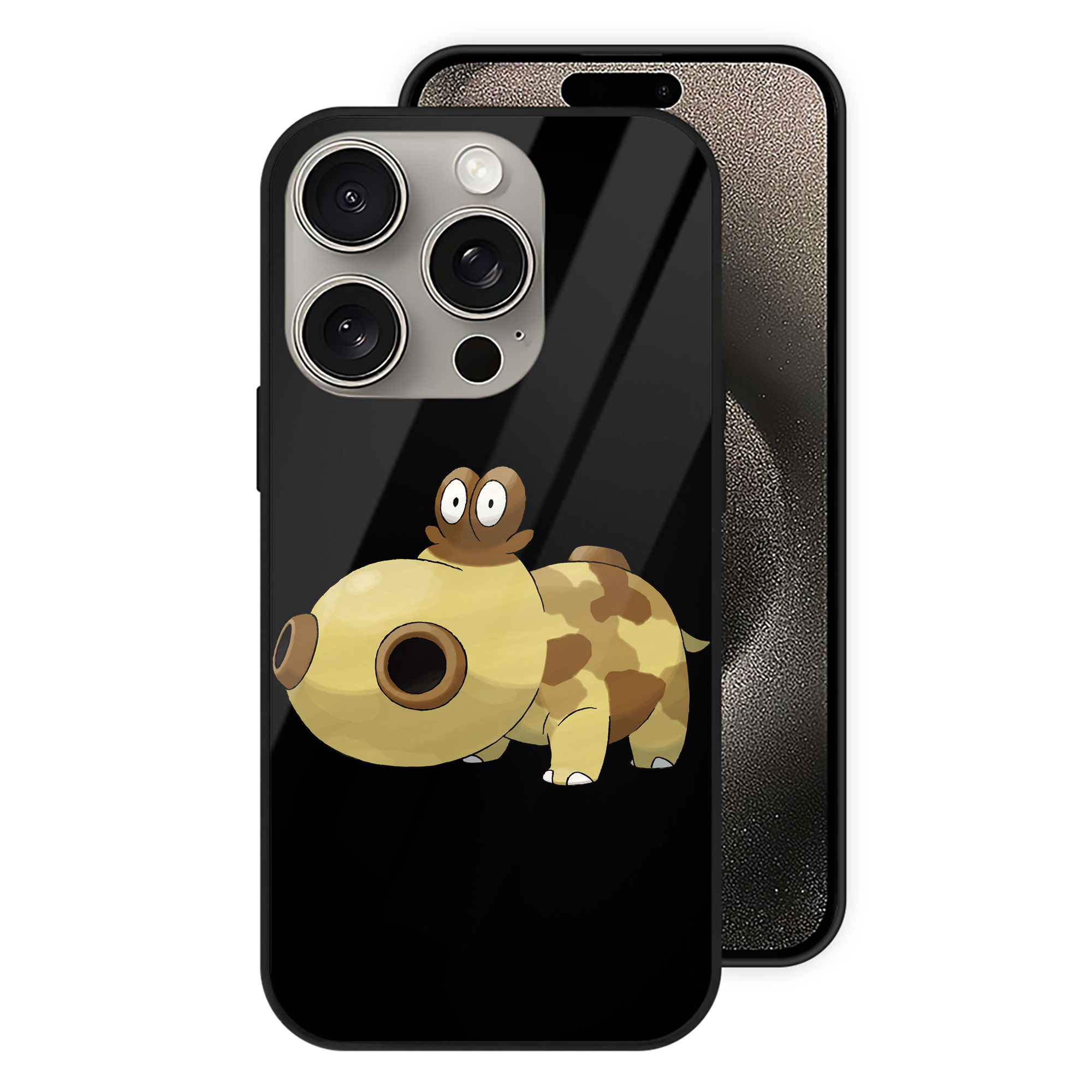 （画像用） ポケットモンスター Pokémon 【iPhone15Pro対応】スマホケース 耐衝撃＆黄変防止 背面ガラス