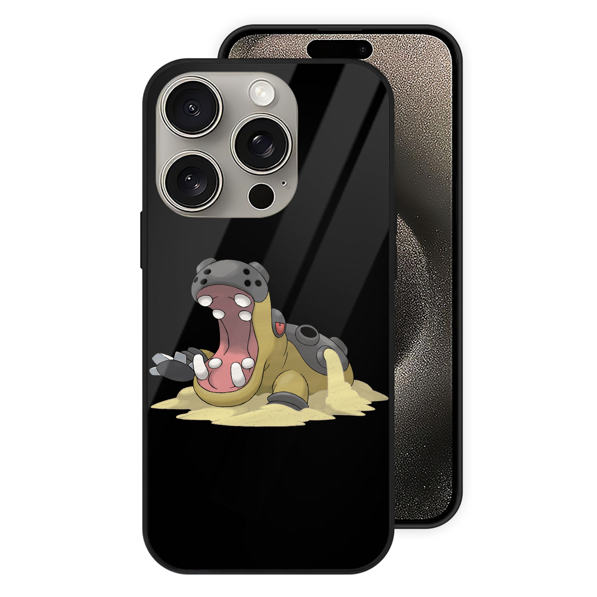 （画像用） ポケットモンスター Pokémon 【iPhone15Pro対応】スマホケース 耐衝撃＆黄変防止 背面ガラス