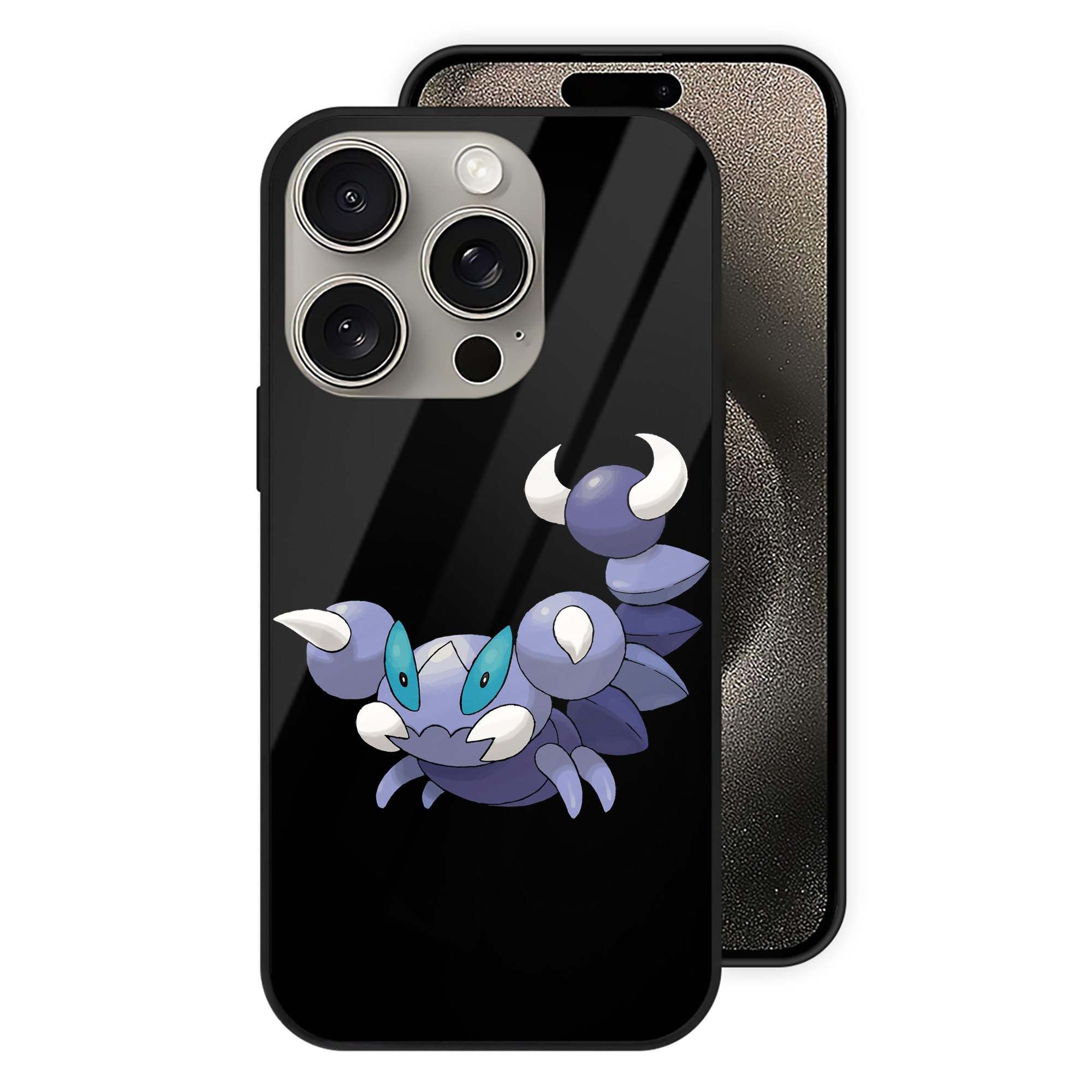 （画像用） ポケットモンスター Pokémon 【iPhone15Pro対応】スマホケース 耐衝撃＆黄変防止 背面ガラス