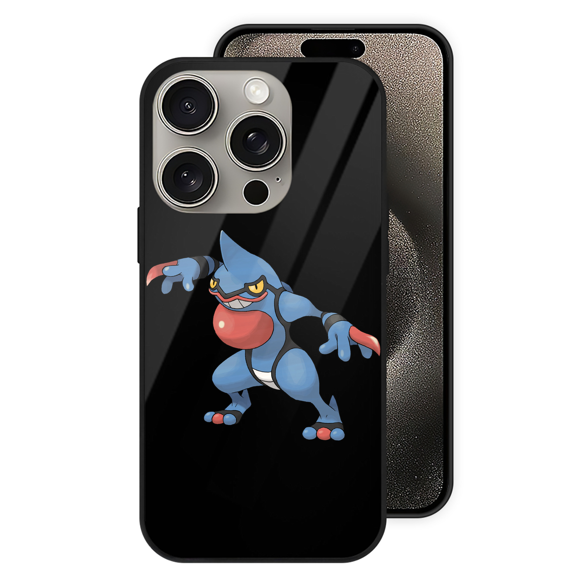 （画像用） ポケットモンスター Pokémon 【iPhone15Pro対応】スマホケース 耐衝撃＆黄変防止 背面ガラス