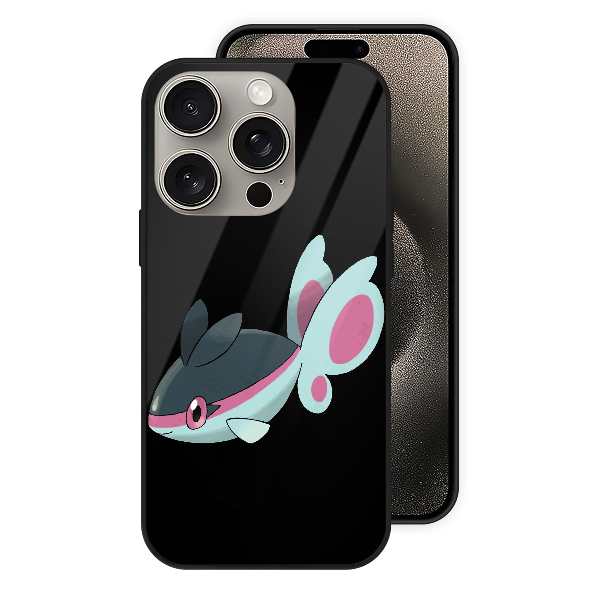 （画像用） ポケットモンスター Pokémon 【iPhone15Pro対応】スマホケース 耐衝撃＆黄変防止 背面ガラス