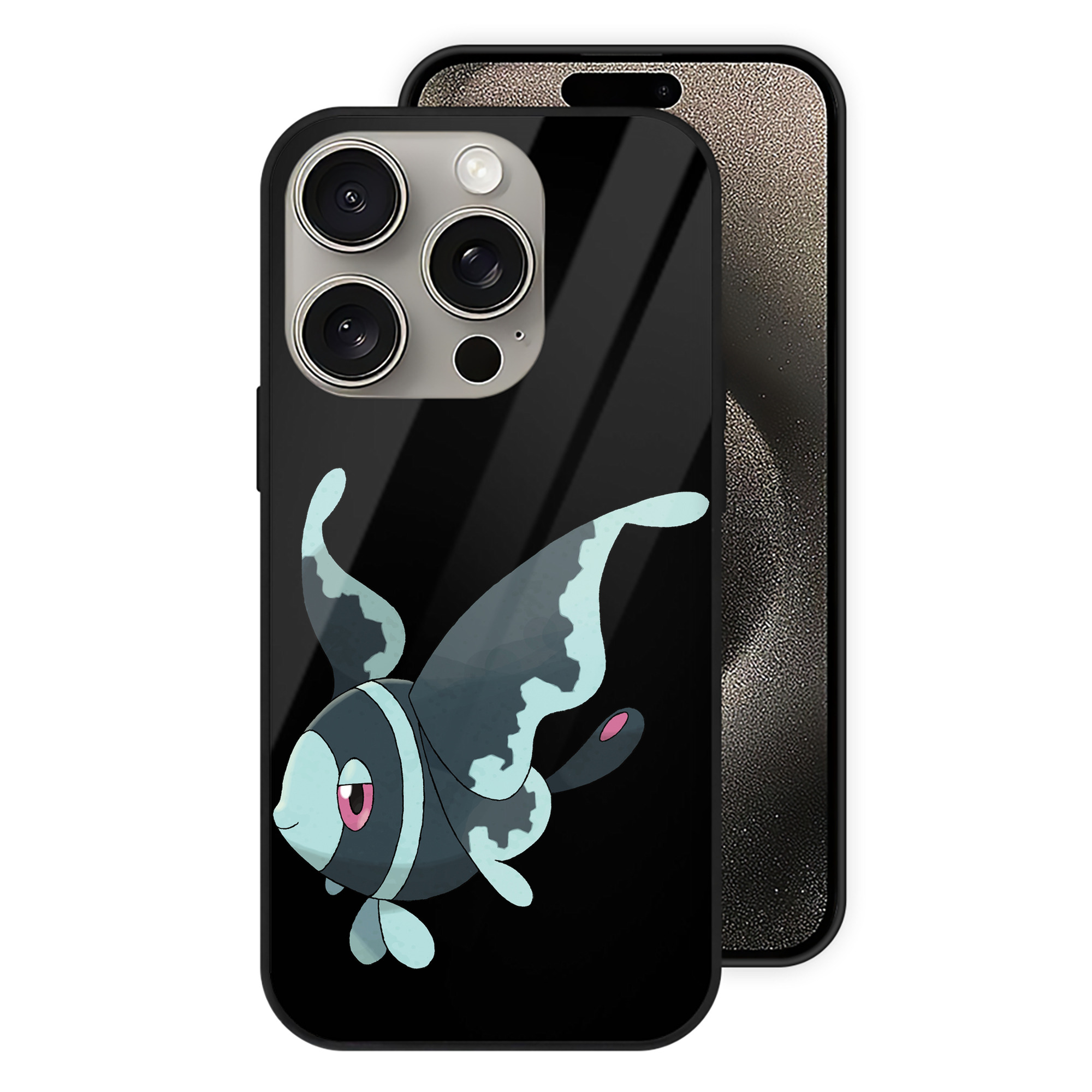 （画像用） ポケットモンスター Pokémon 【iPhone15Pro対応】スマホケース 耐衝撃＆黄変防止 背面ガラス